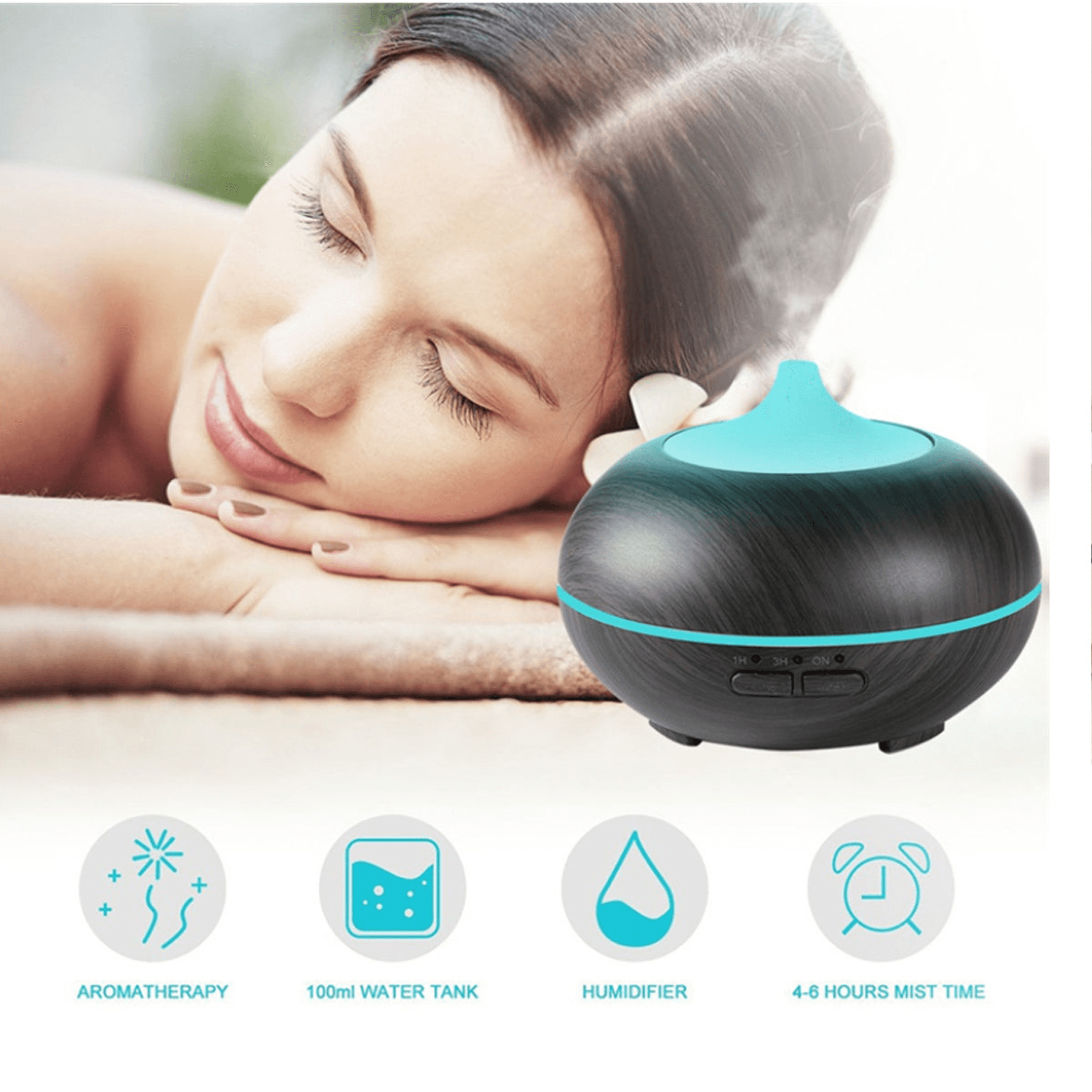 Mistyrious Essential Oil Humidifier in Natural Oak