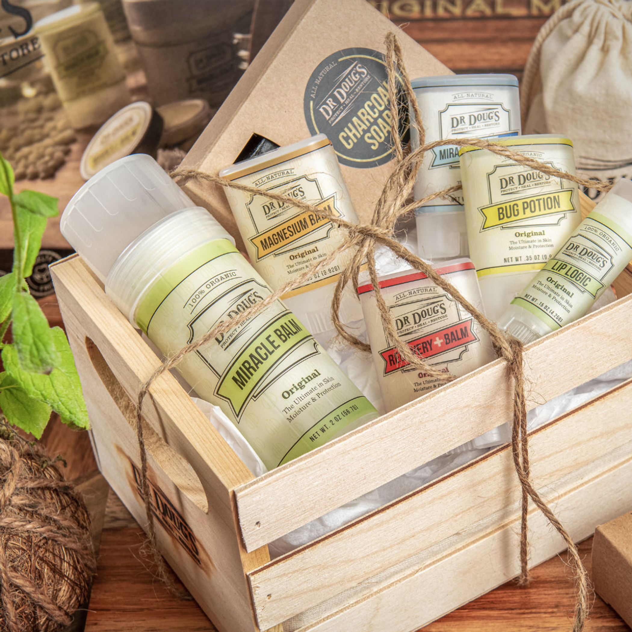 Customizable Body Moisturizer and Balm Gift Crate