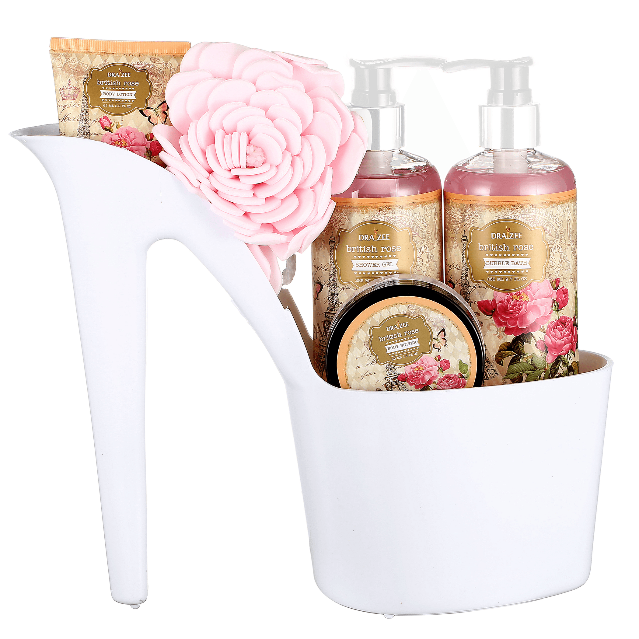 Draizee Heel Shoe Spa Gift Set in British Rose