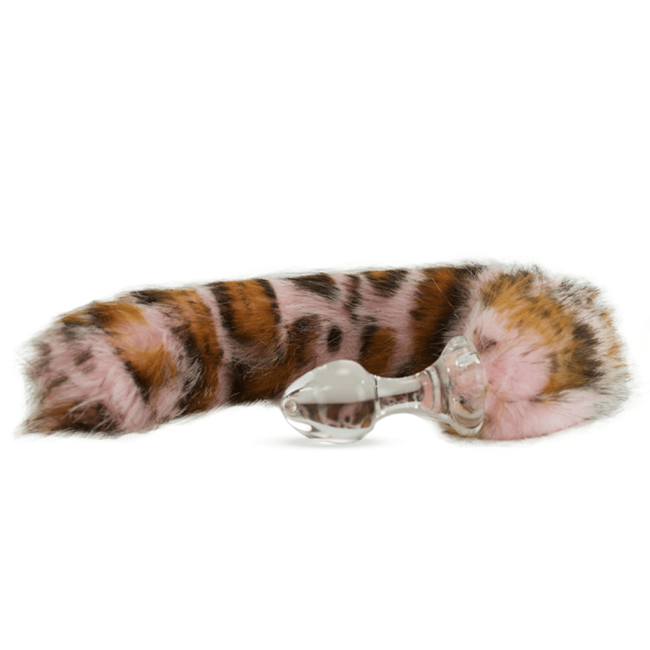 Crystal Delights Classic Short Faux Fur Tail Plug | Small Bulb, 9 Colors