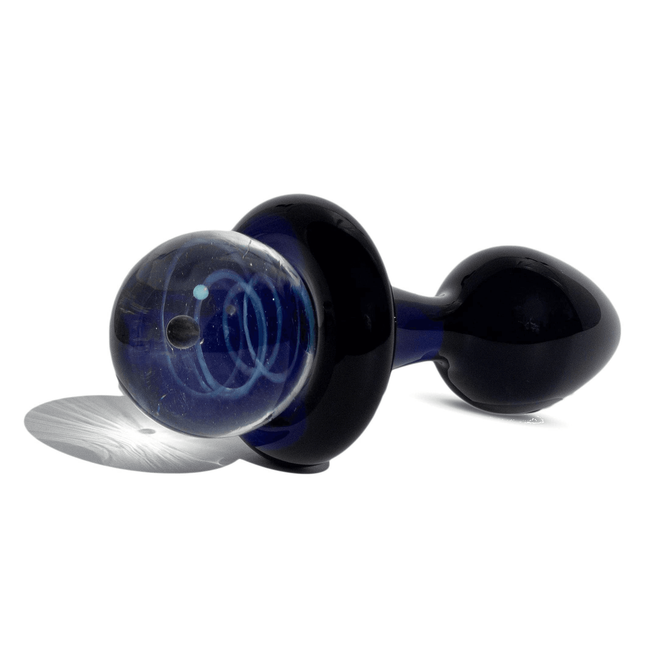 Galaxy Cobalt Glass Anal Plug – Small Bulb