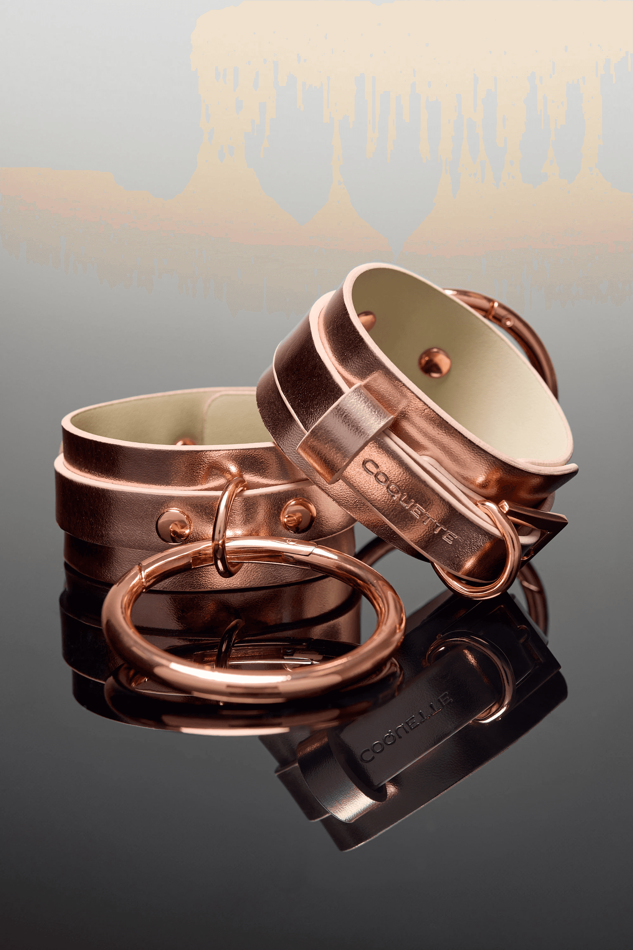 Handcuffs with Decorative Grommet Details