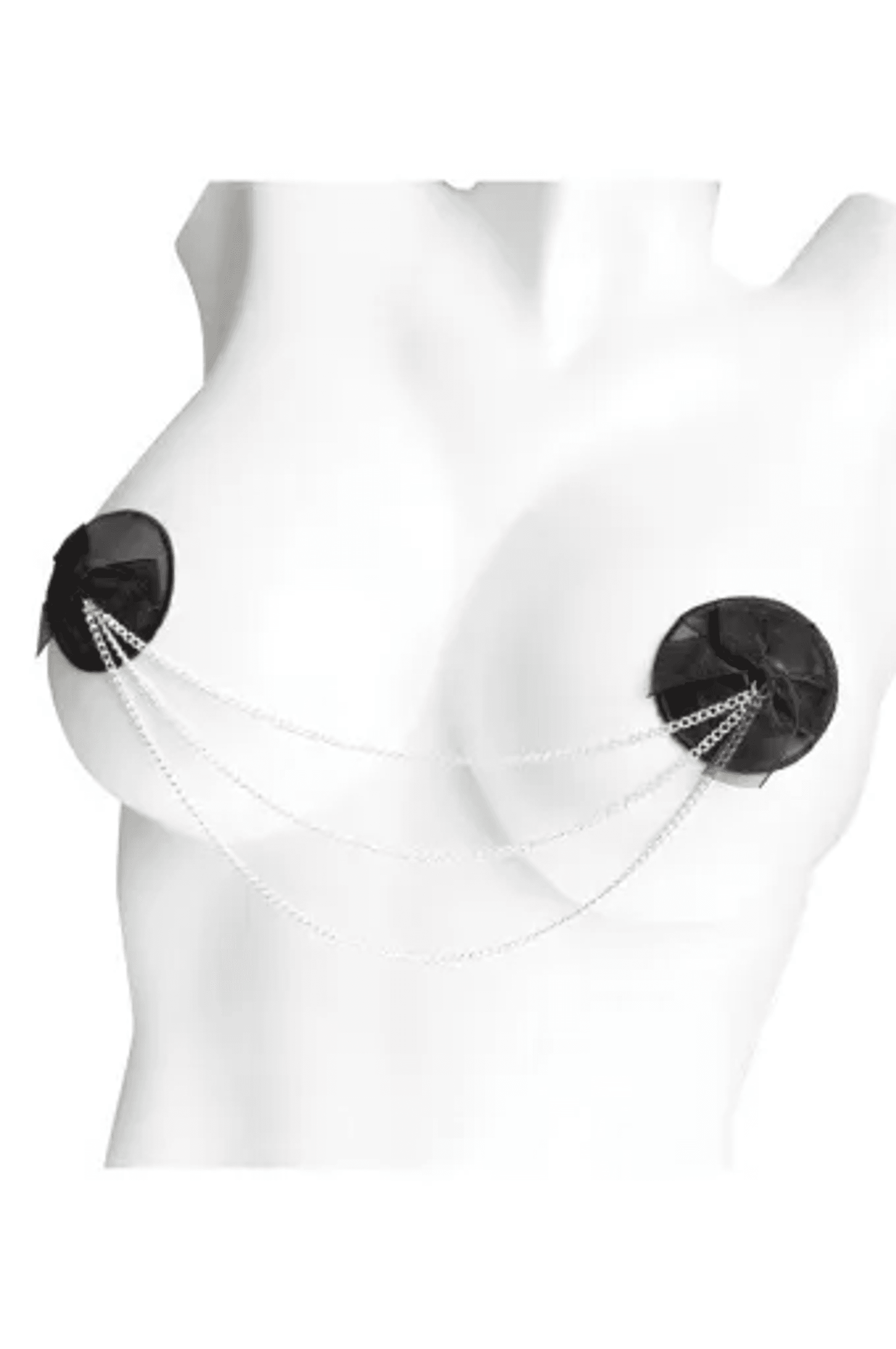 Coquette Pasties Satin With Bow/Chains