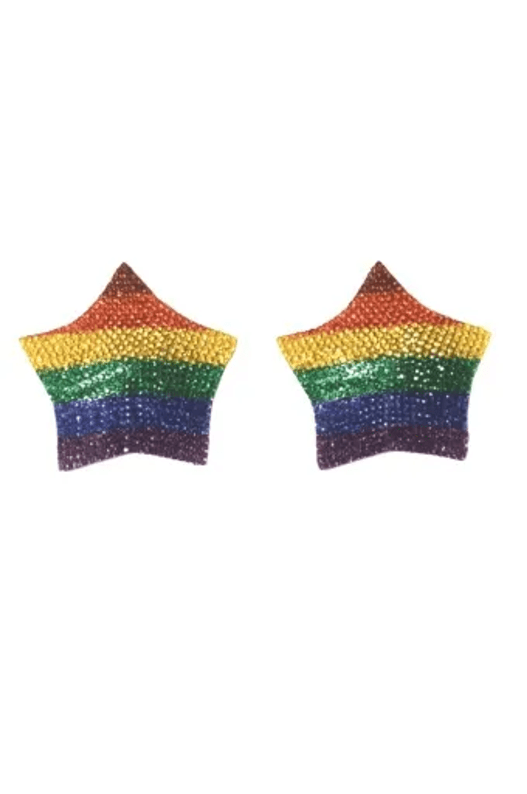 Coquette Rhinestone Star Rainbow Pasties