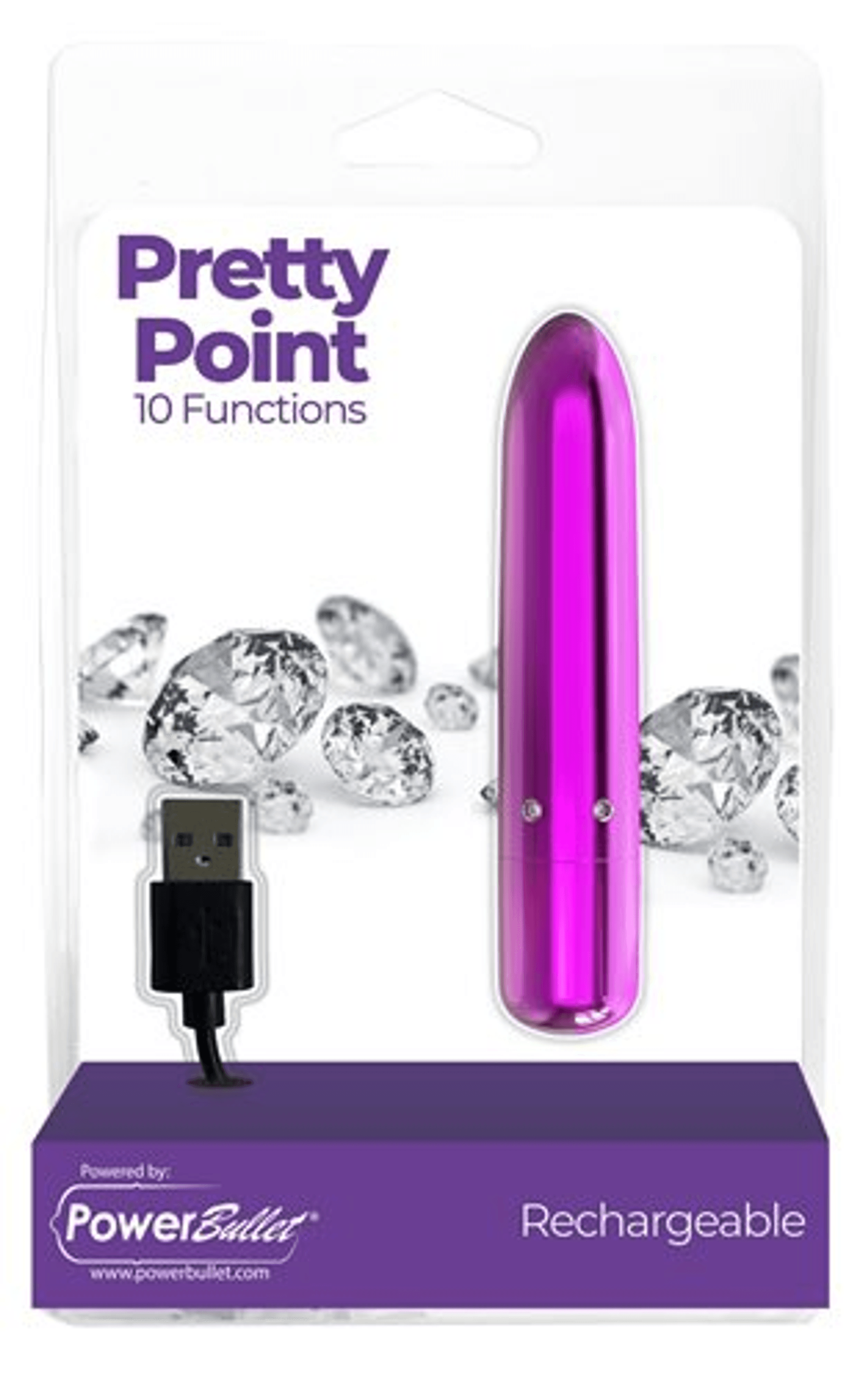 Power Bullet Pretty Point Bullet Vibe – Purple 10-Function