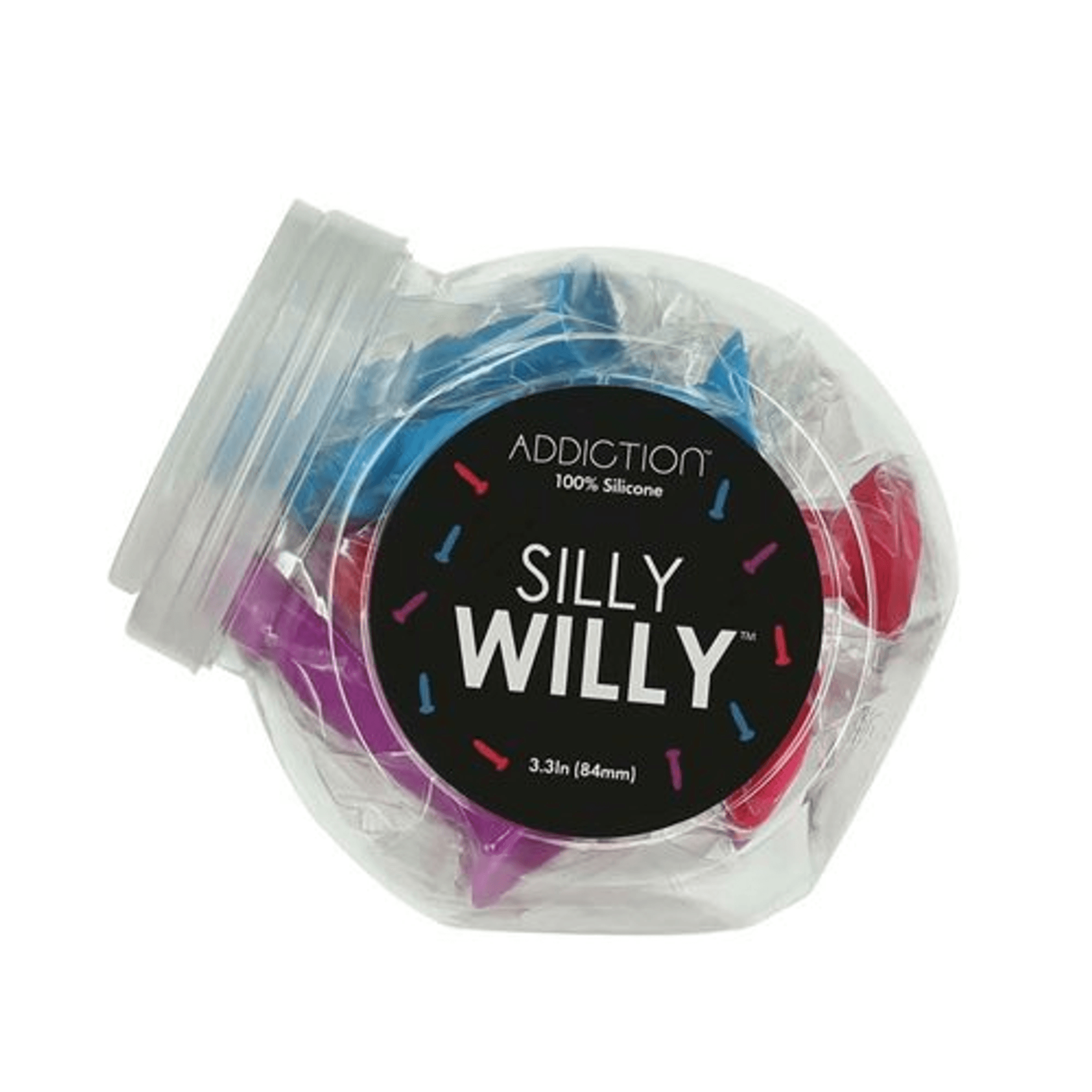 Addiction Silly Willy Mini Dongs 3.3in – 12pc Display