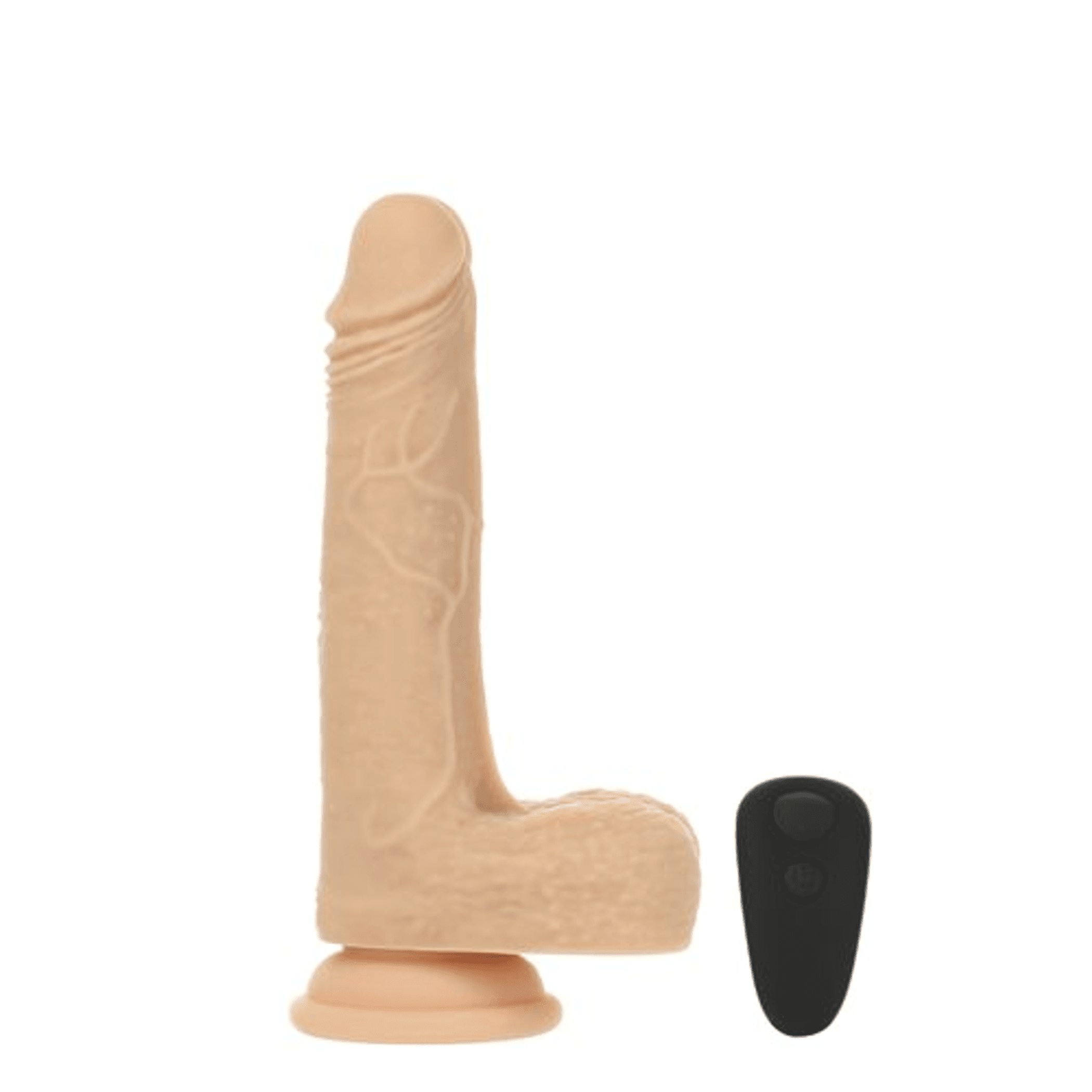 Naked Addiction 7.5 Inch Vibrating Rotating Thrusting Dong - Vanilla
