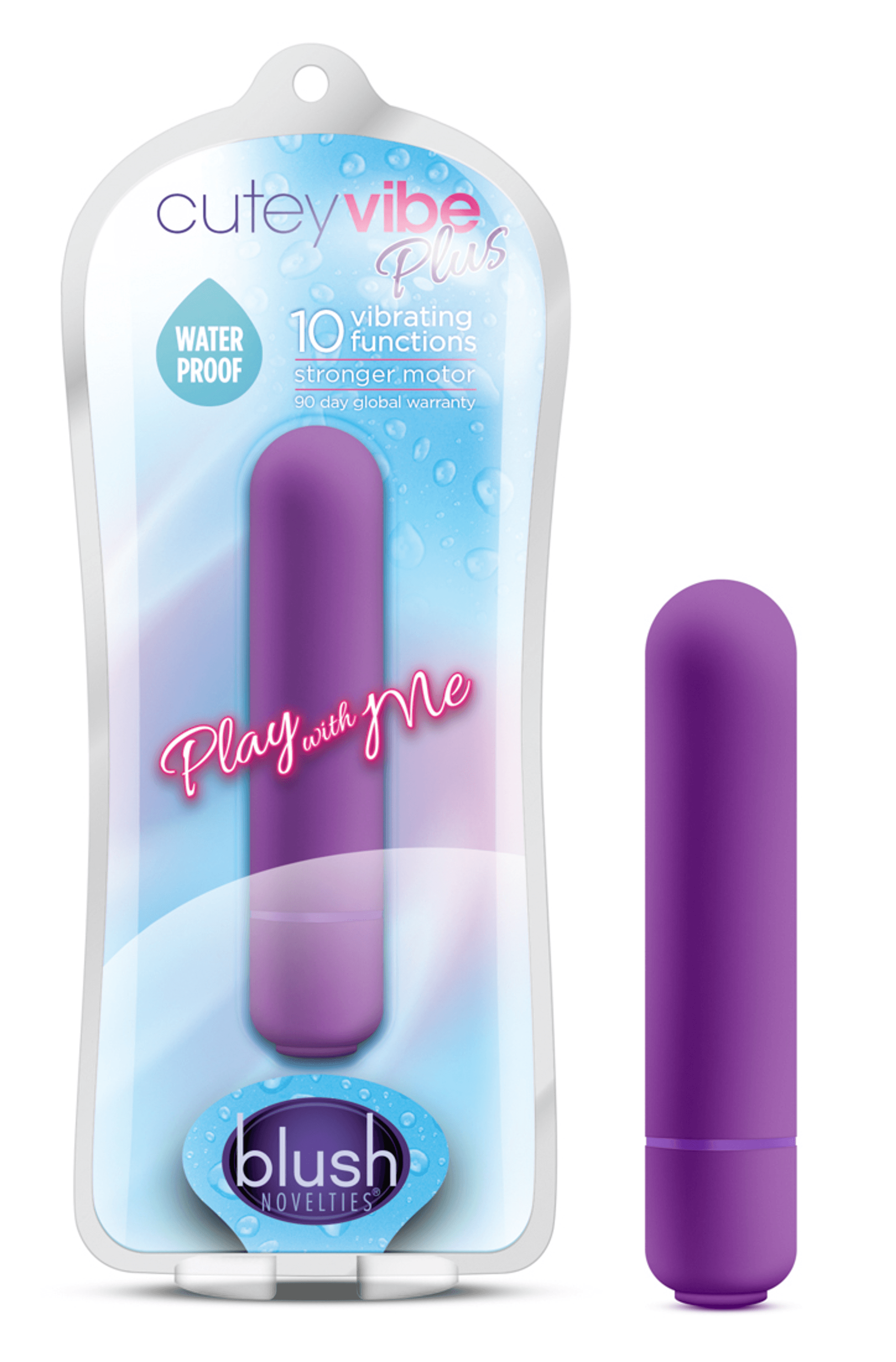 Play With Me Cutey Vibe Plus Purple | 10-Function Bullet