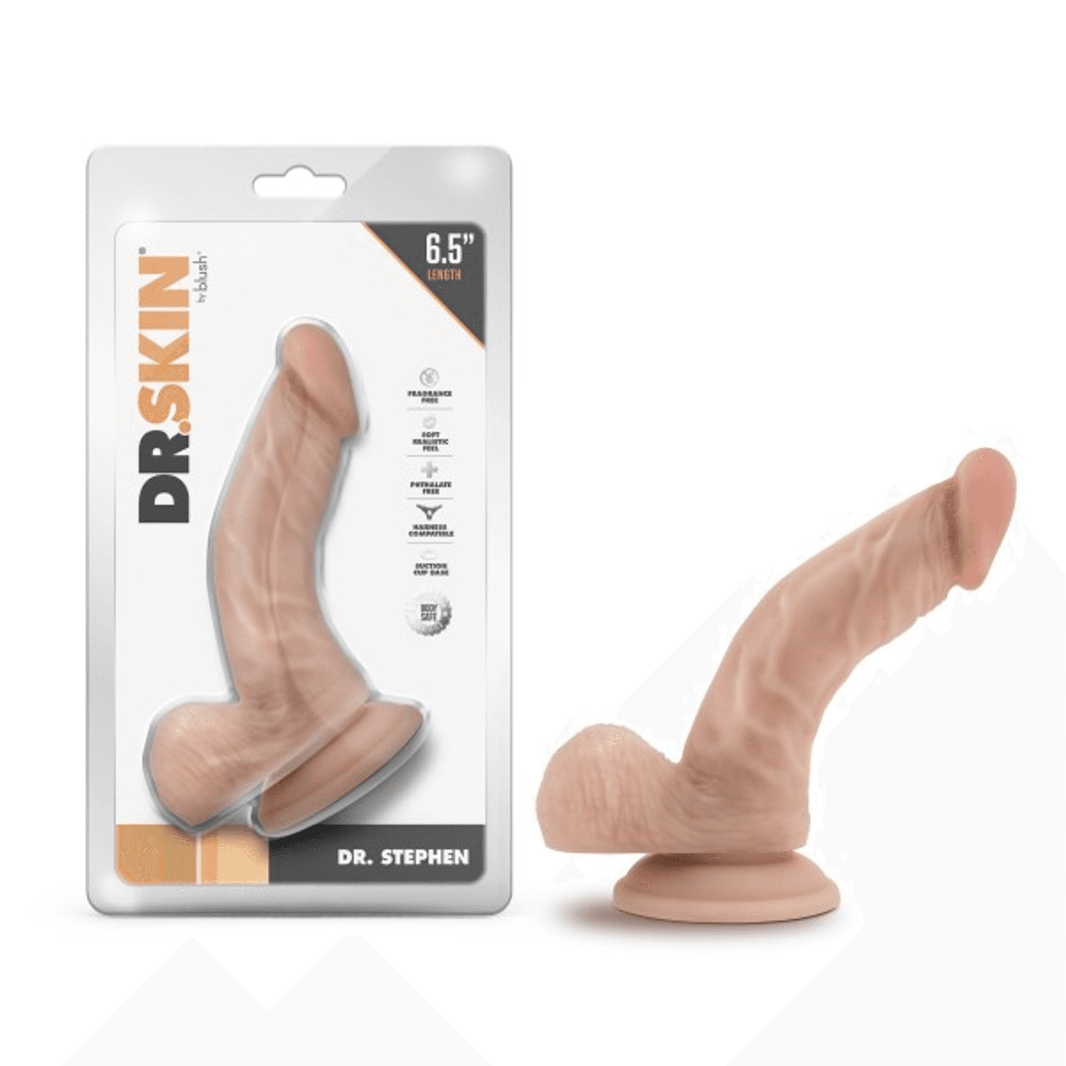 Dr. Skin Dr. Stephen 6.5-Inch Dildo With Balls Beige