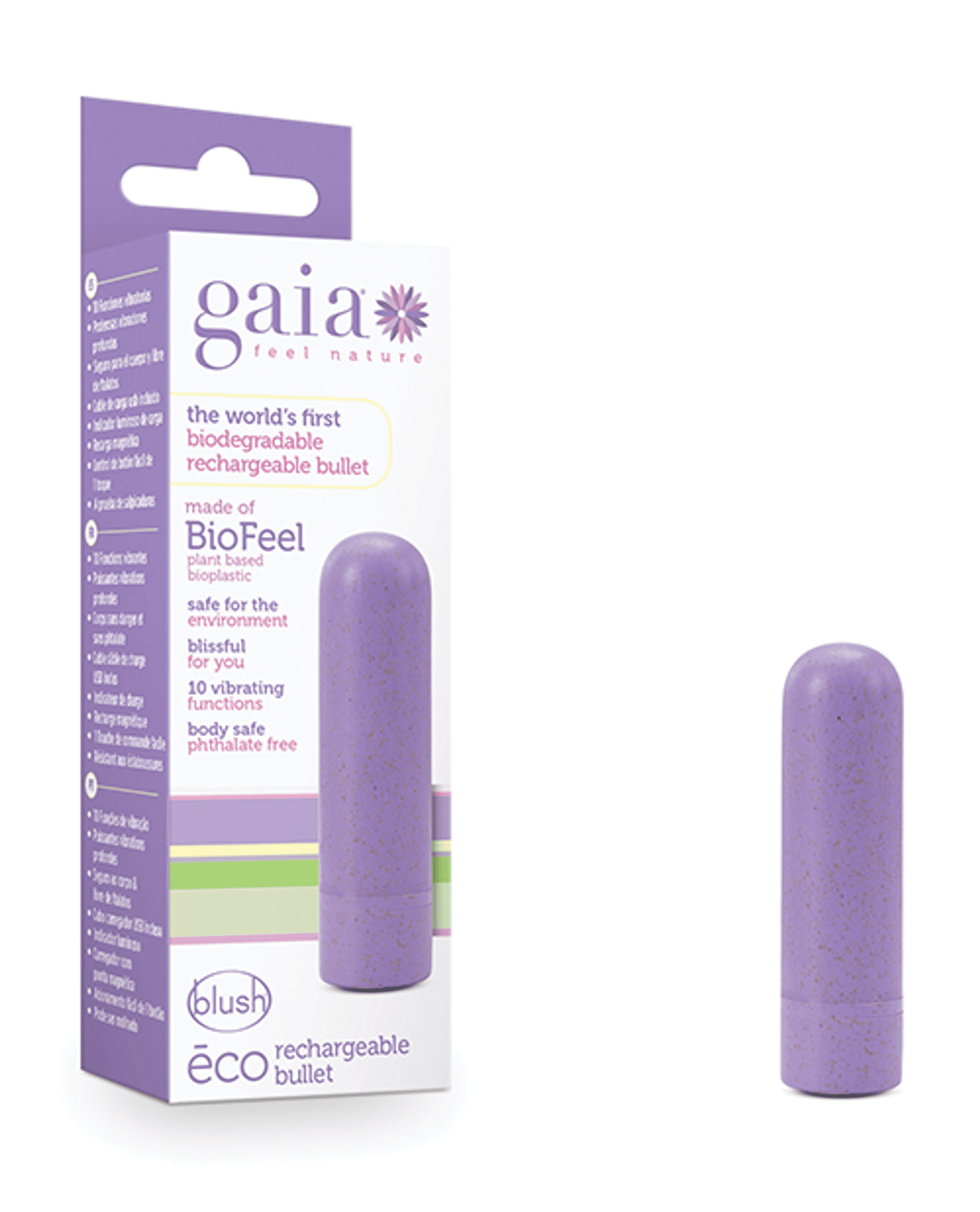 Gaia Eco Bullet Lilac Rechargeable | Blush Novelties