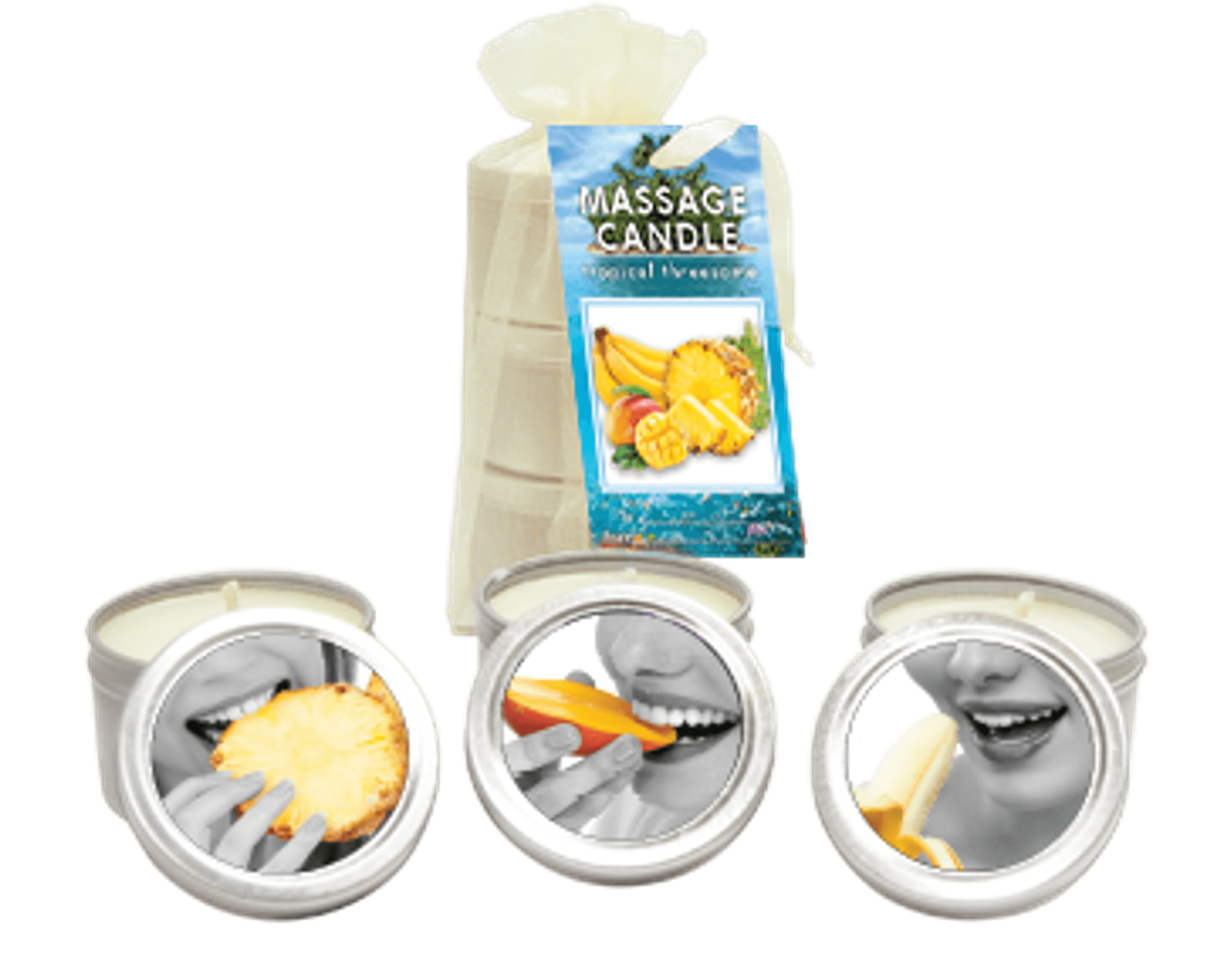 Tropical Trio Candle Bag (Mango, Banana & Pineapple) - 2 oz