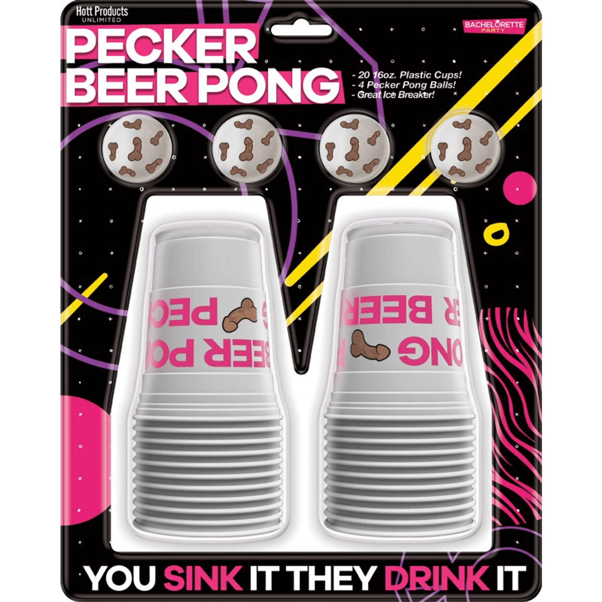 Pecker Beer Pong Set | Naughty Party Game