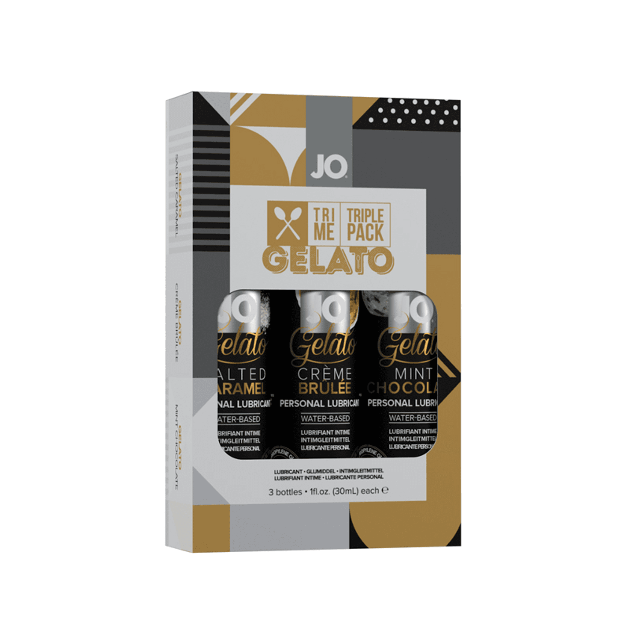 JO Tri Me Gelato Triple Pack – Flavored Lube Sampler