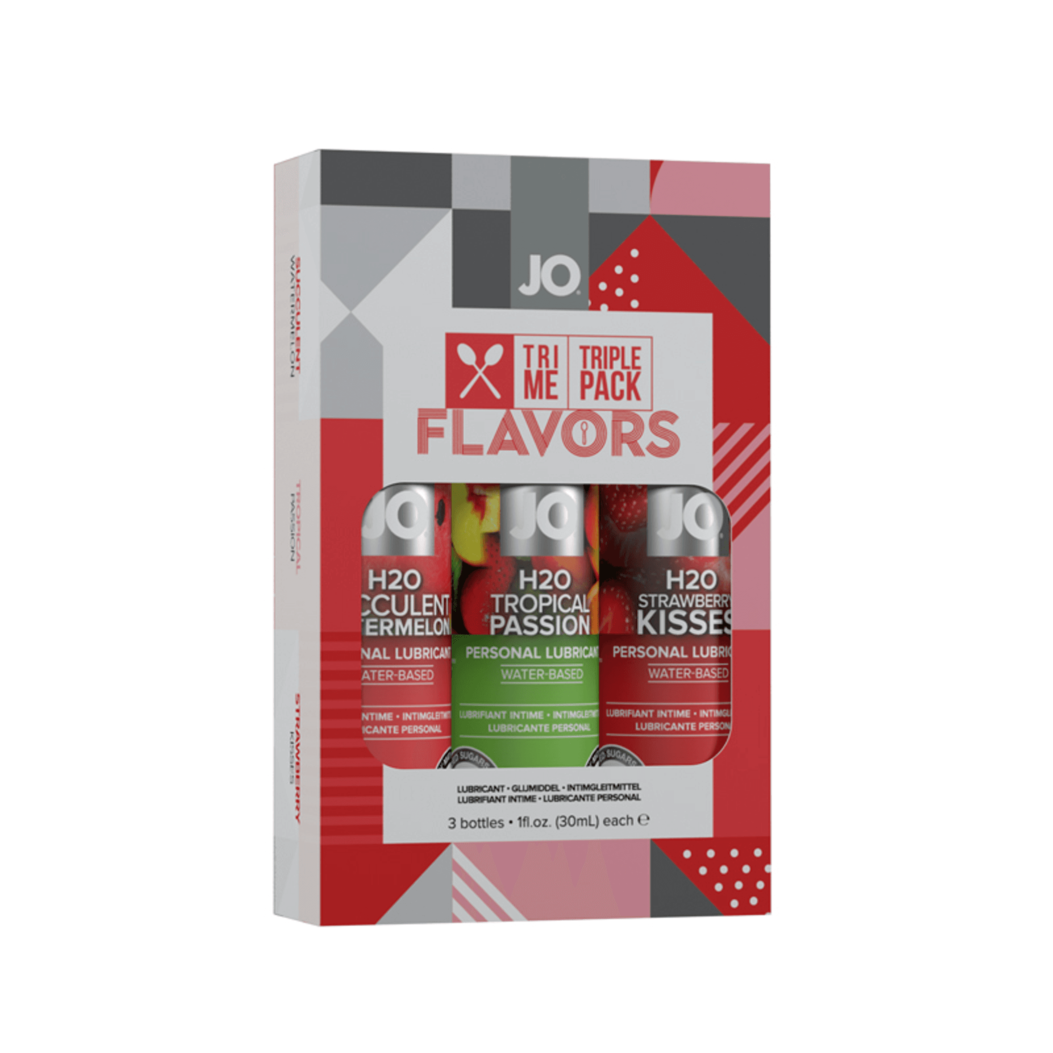 JO Tri Me Flavors Triple Pack – Flavored Lube Sampler