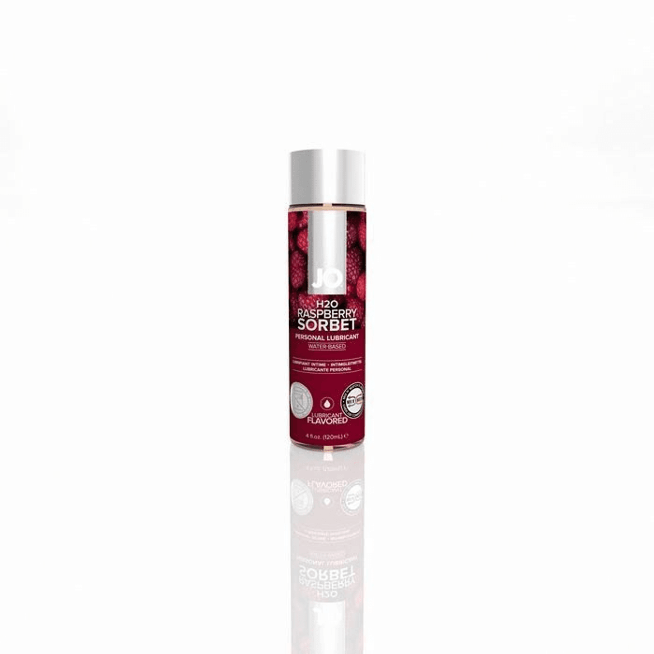 JO H2O Raspberry Sorbet Flavored Lubricant 4 Oz