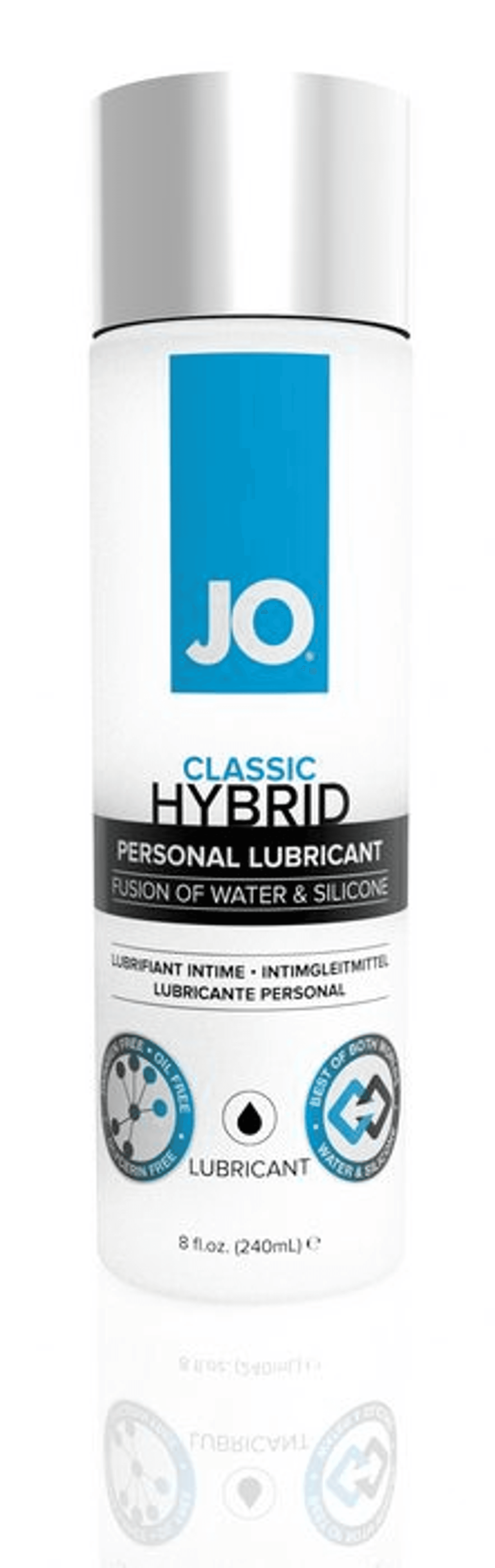System JO Hybrid 8 oz Lubricant | Silky Long-Lasting Glide