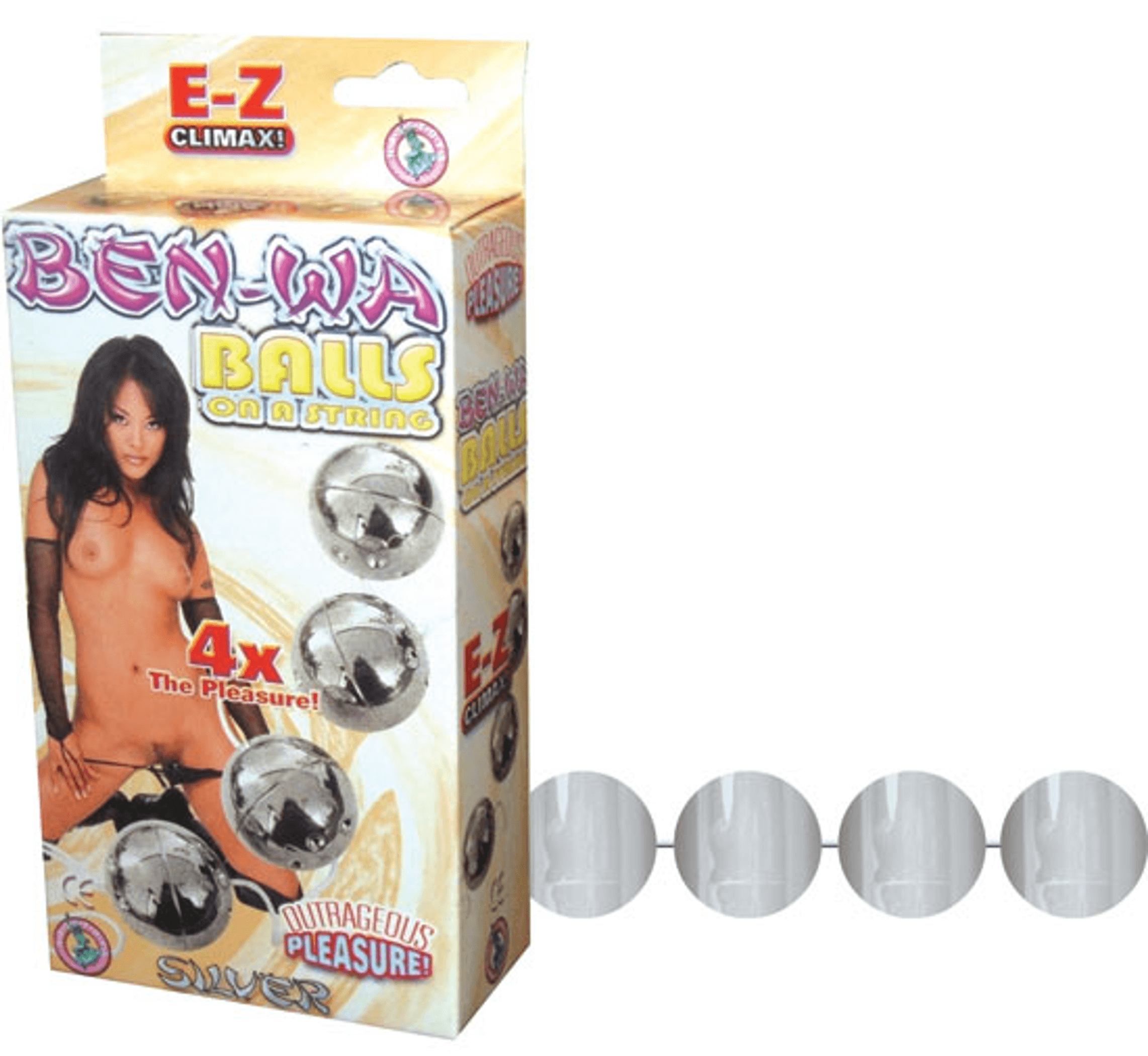 Ben Wa Balls on a String Silver