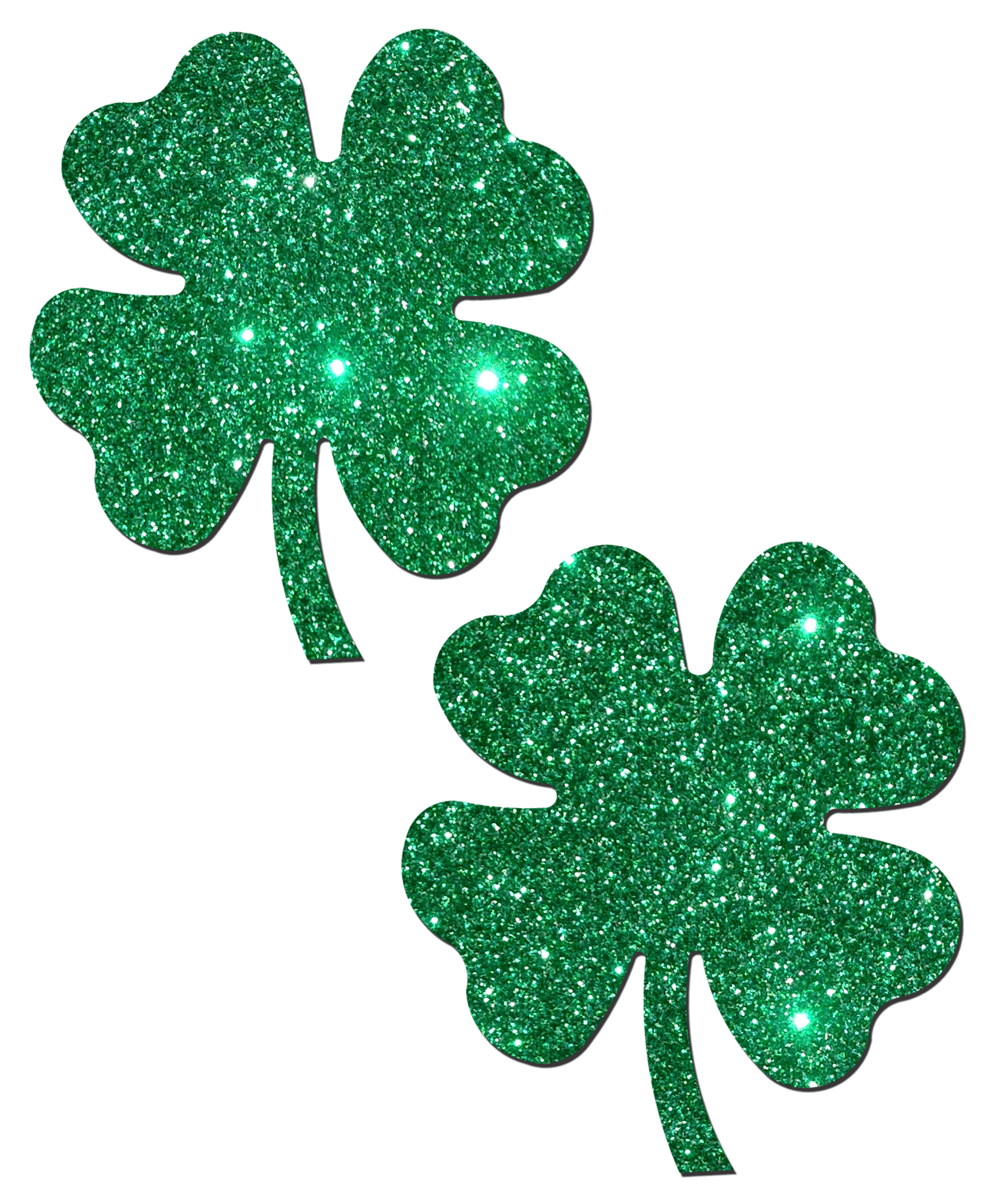 Pastease Four Leaf Clover Glitter Pasties – Lucky Shamrock Design