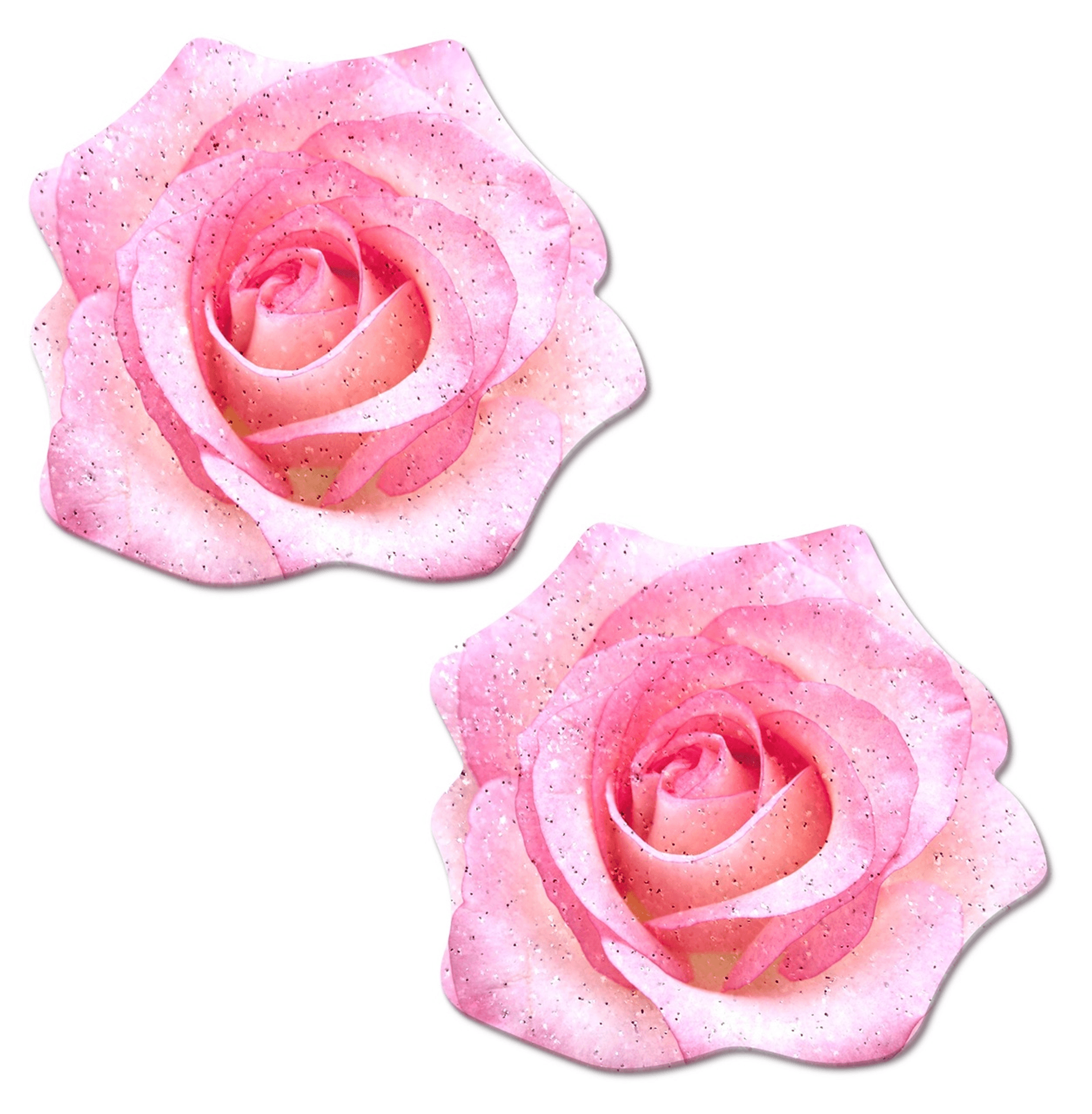 Pastease Pink Glitter Velvet Rose – Glittery Velvet Rose Pasties