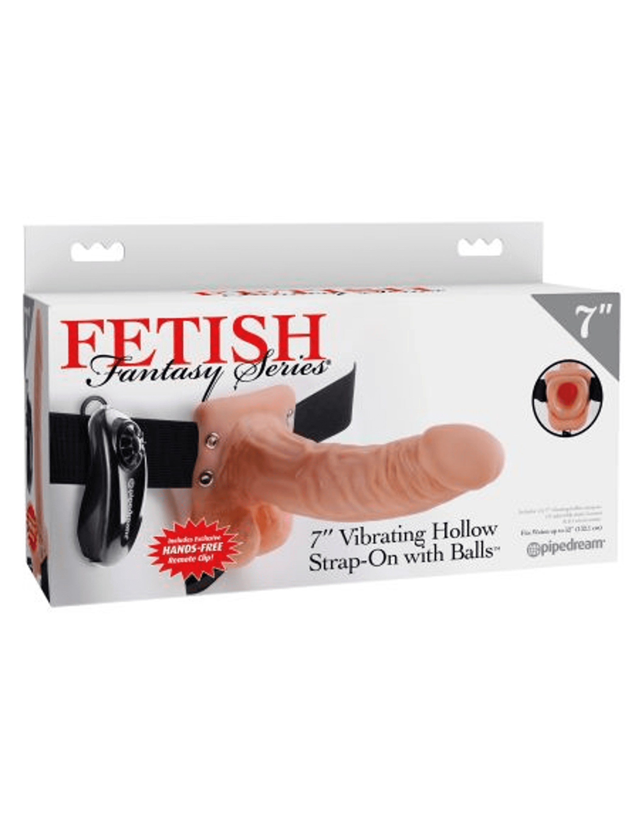Fetish Fantasy 7In Vibrating Hollow Strap-On