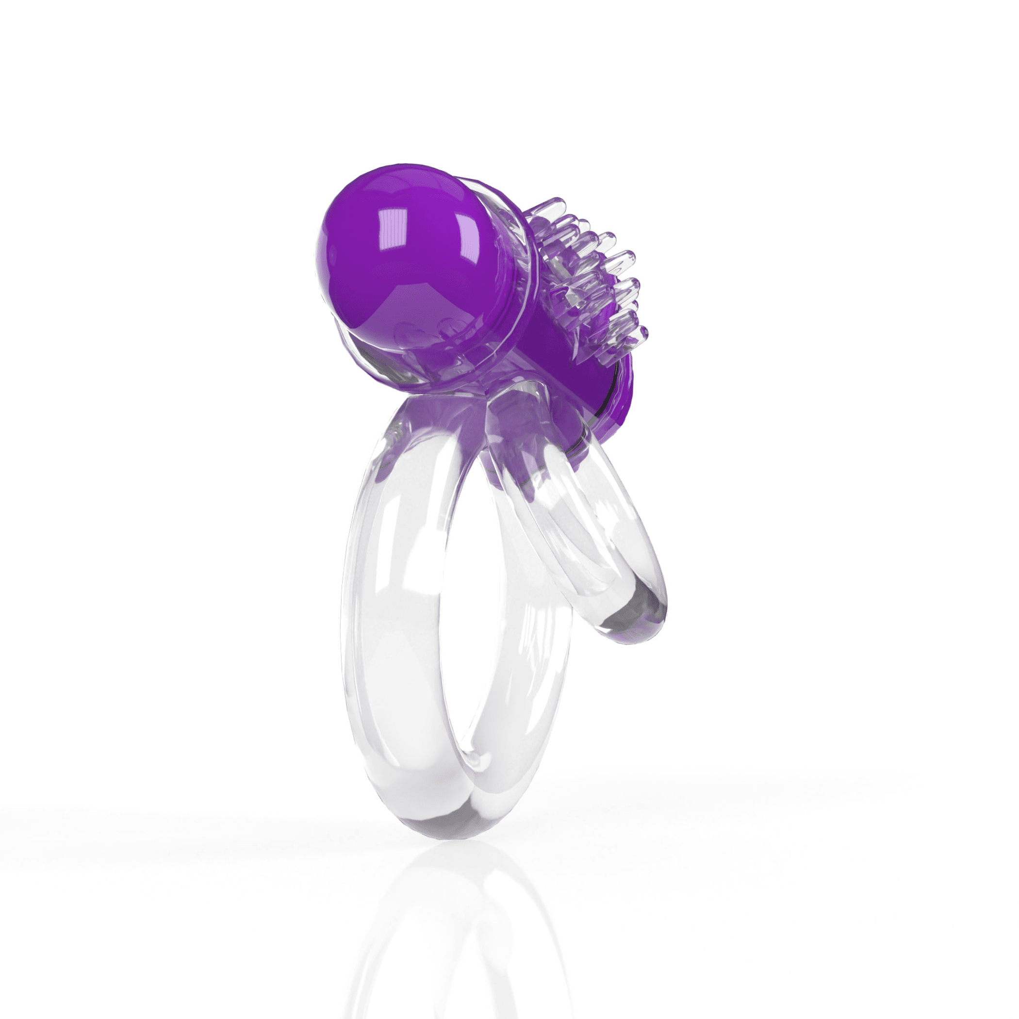 Screaming O 4B Double O 6 Grape (Bass) Vibrating Ring