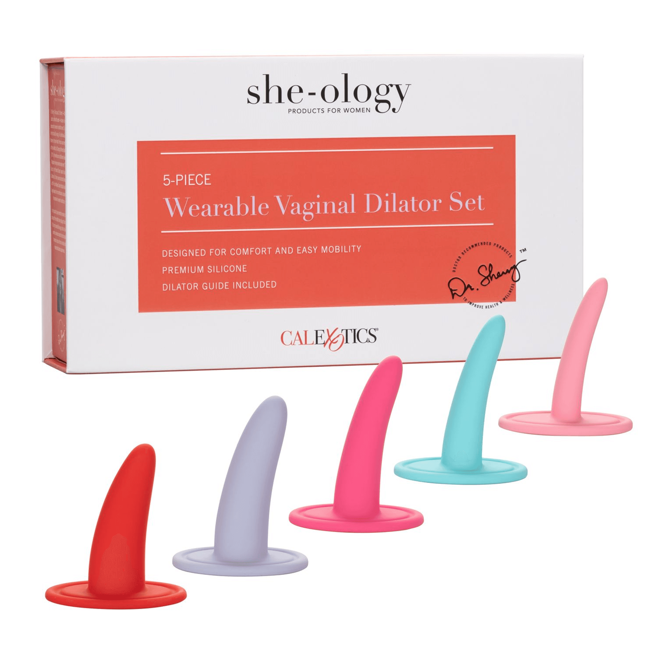 She-ology 5pc Vaginal Dilator Set – Graduated Comfort Training Kit