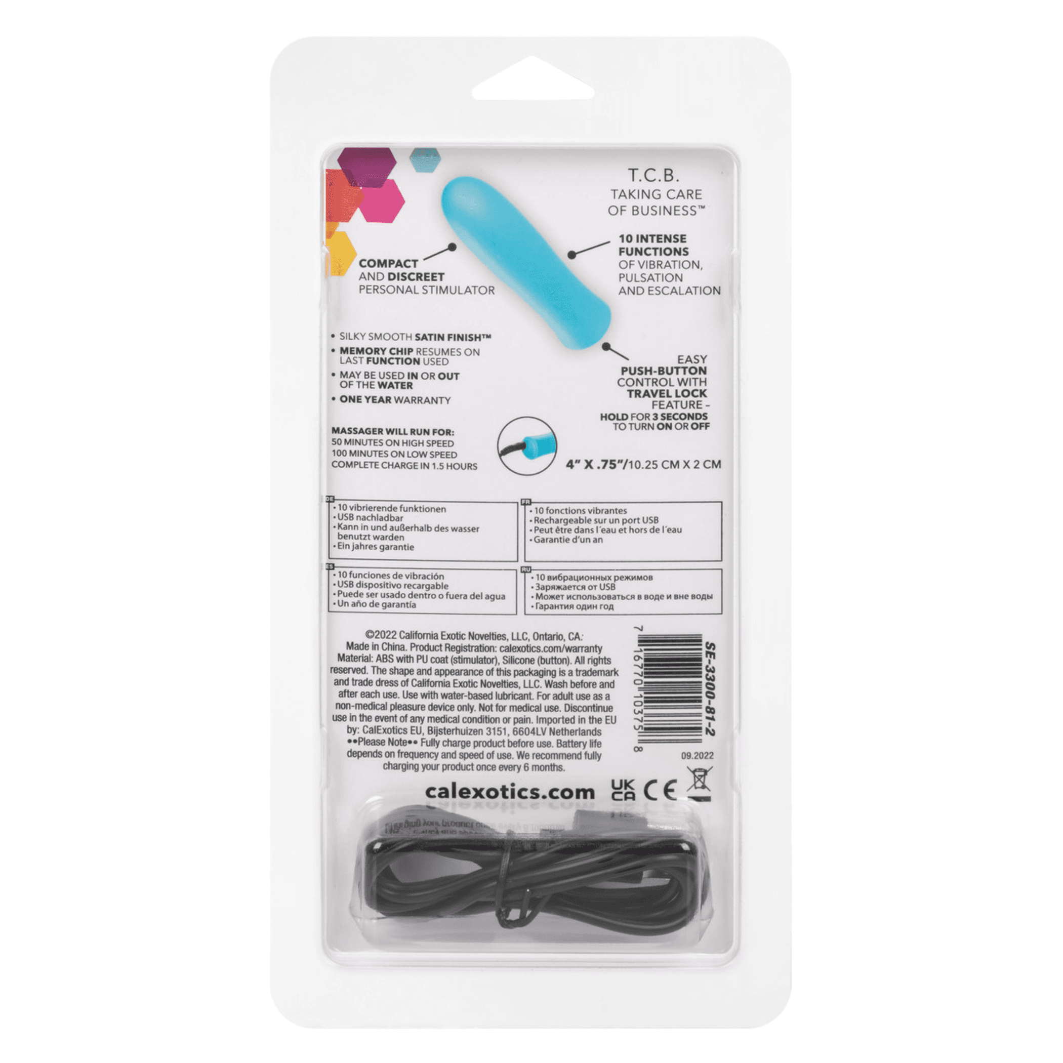 Kyst Taking Care Of Business Blue Compact Bullet Vibrator