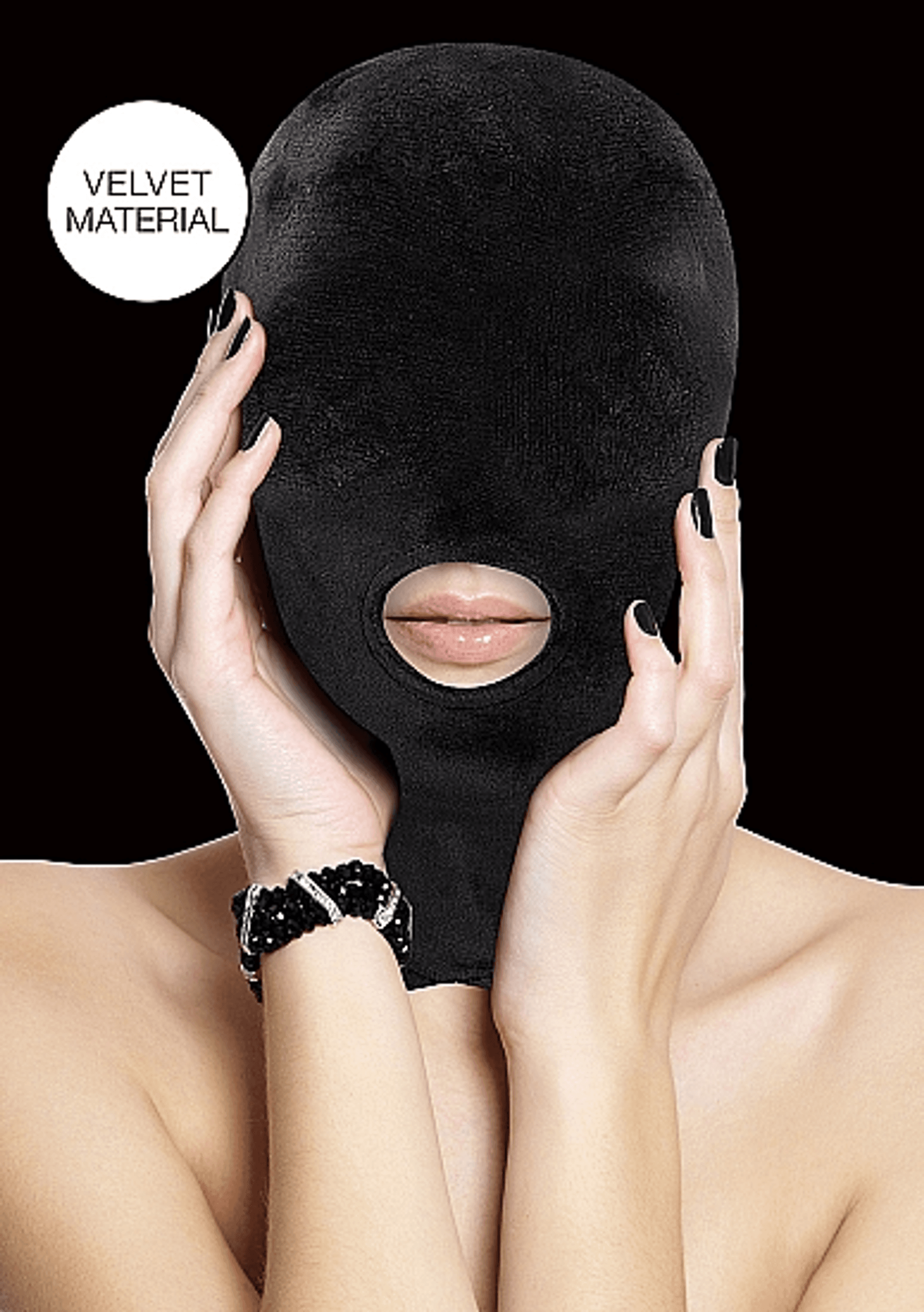 Velvet & Velcro Mask With Mouth Opening | Sensory Hood