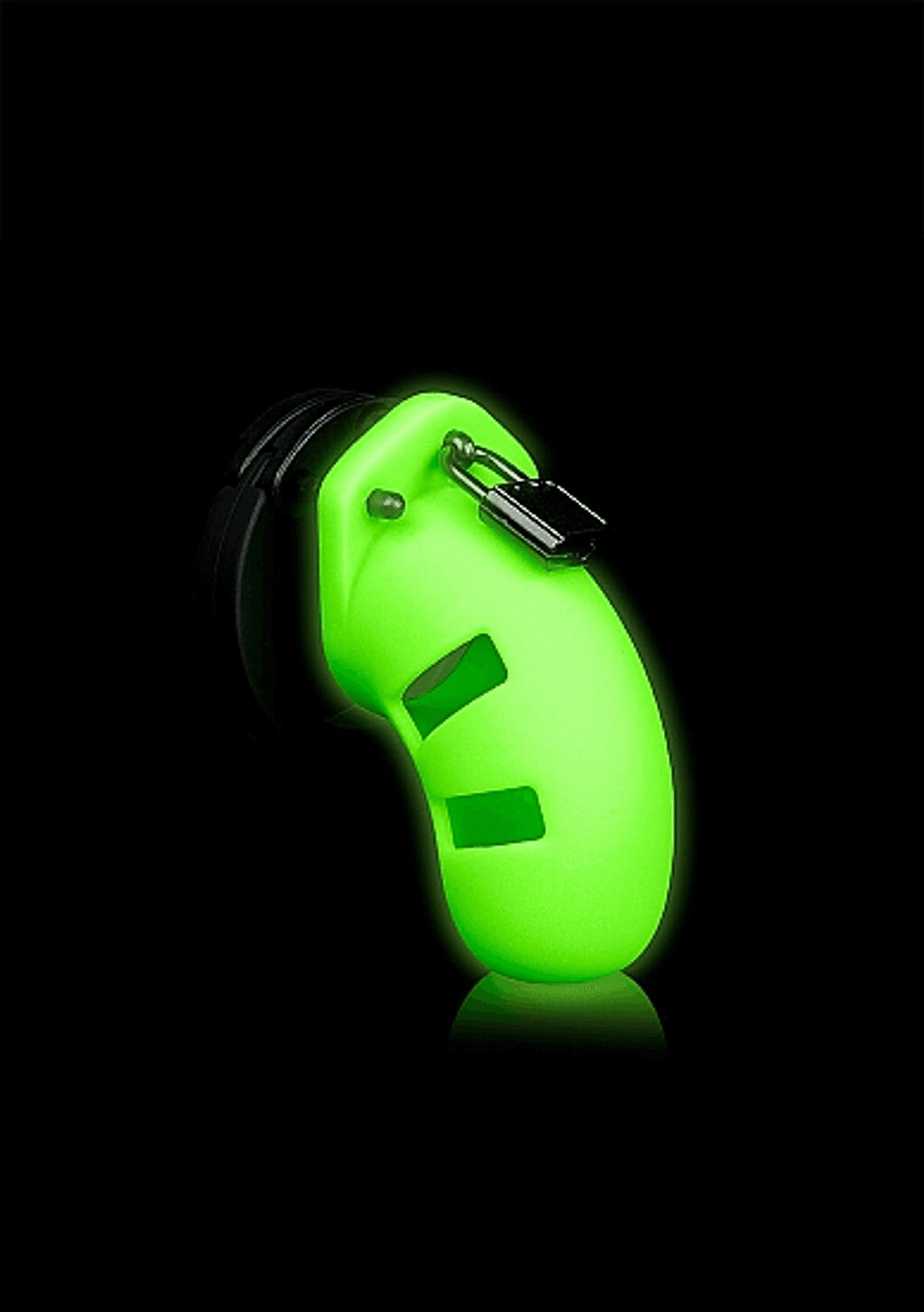 Glow Model 20 Cock Cage 3.5 In | Glow-in-the-Dark Chastity Cage