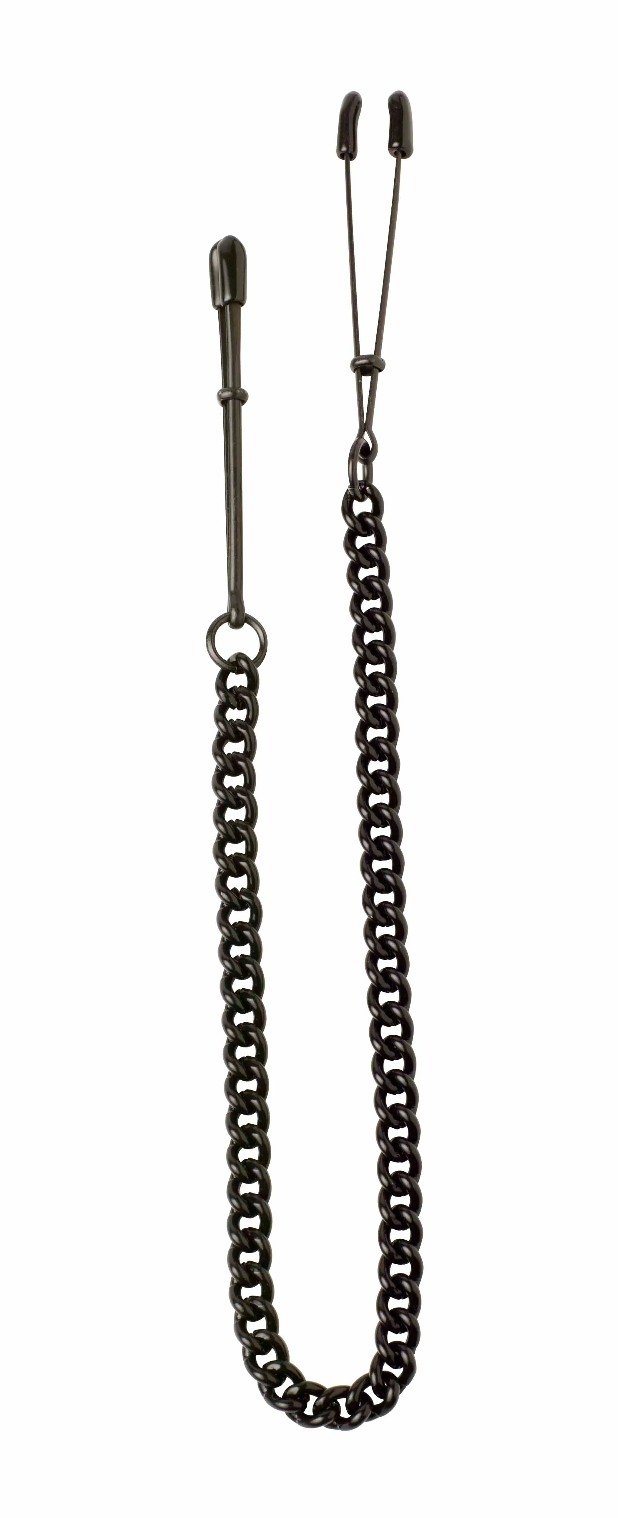 Black Tweezer Clamp with Link Chain