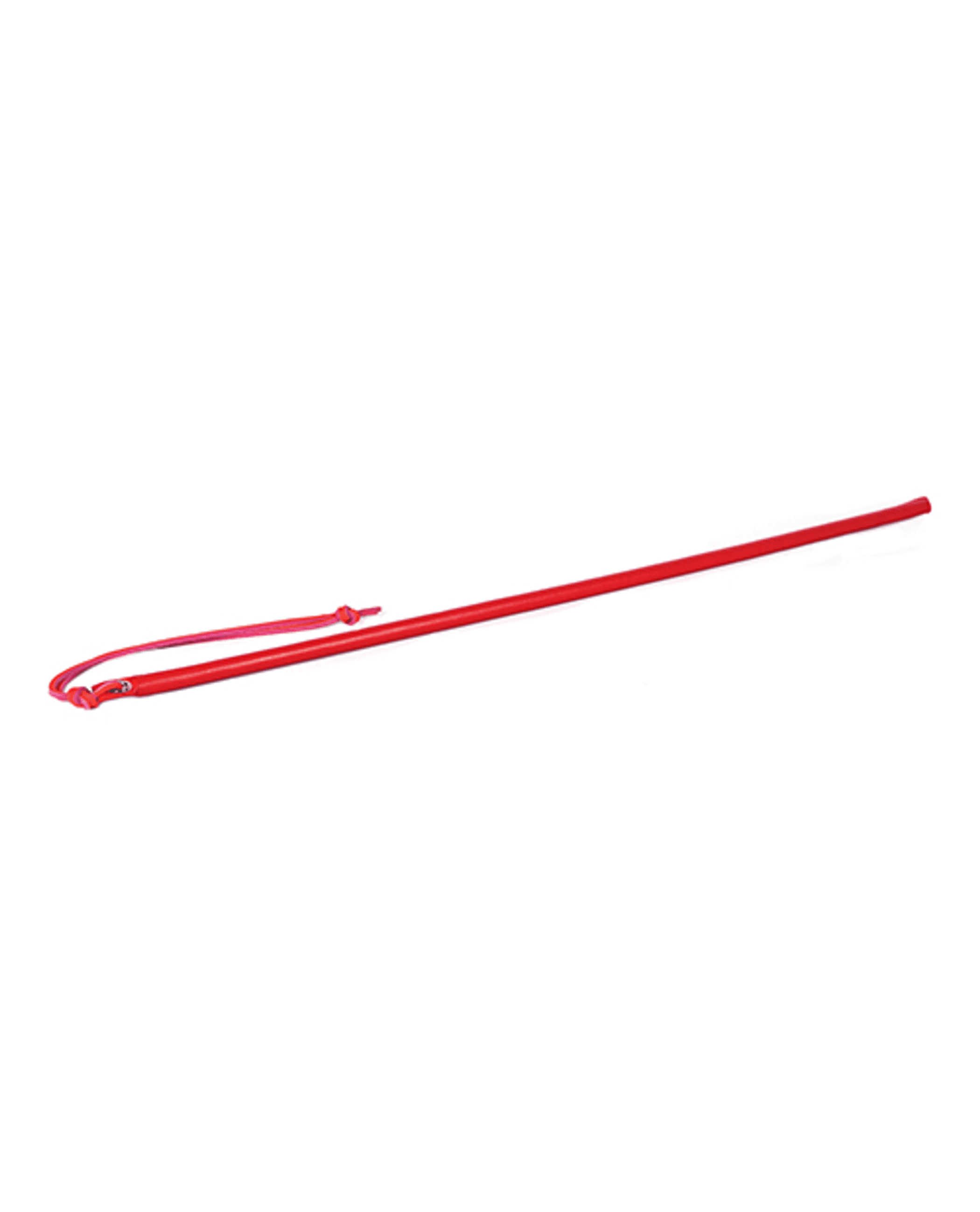 24in Leather Wrapped Cane Red