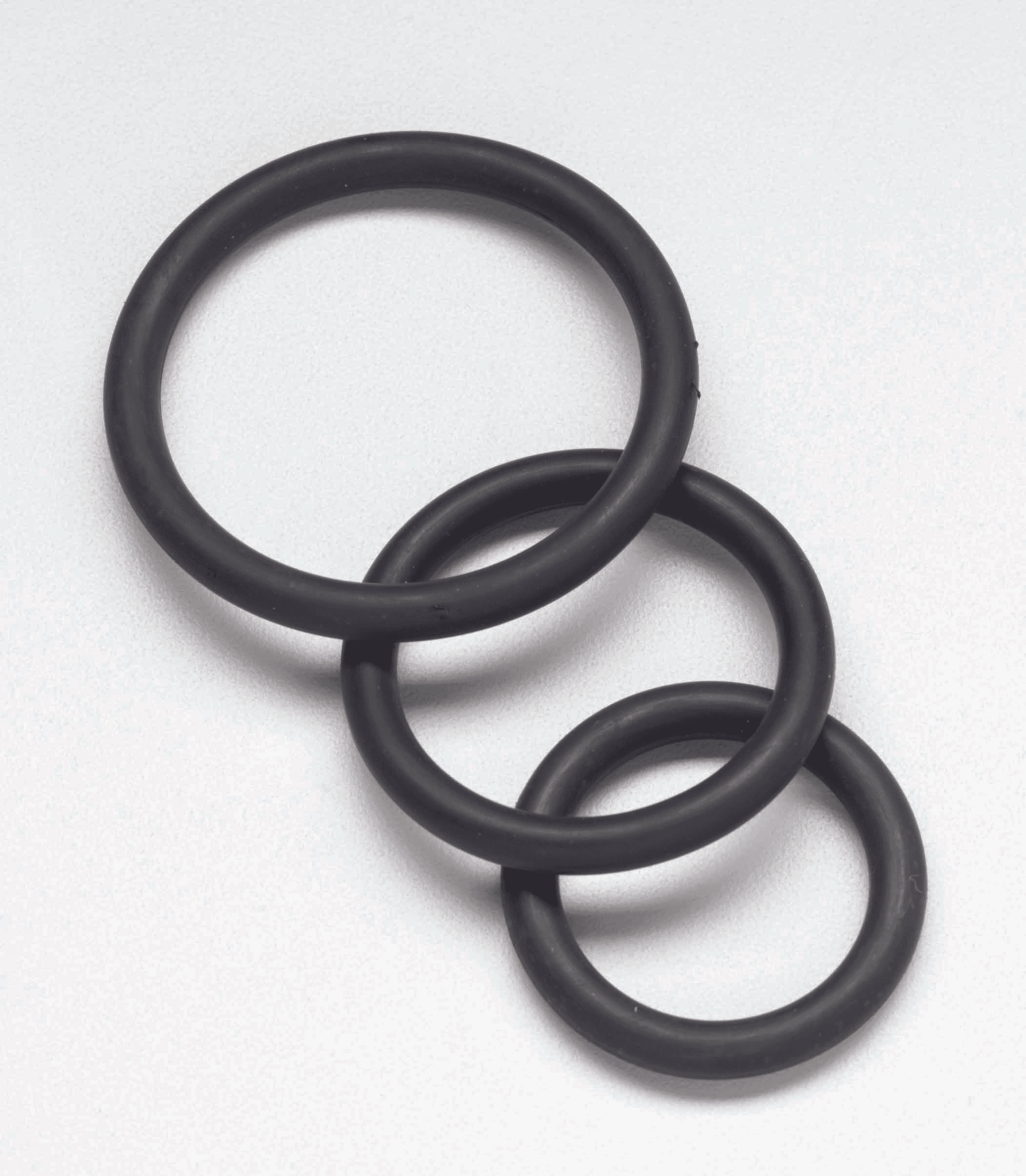 Nitrile Cock Ring Set Black