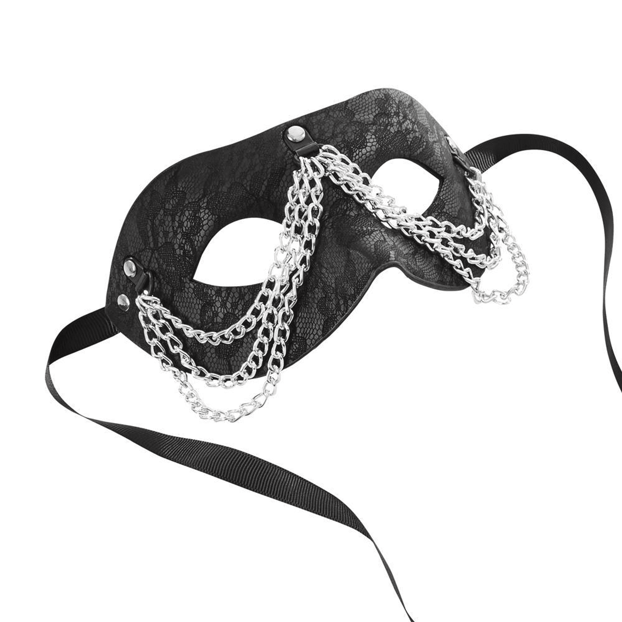 Sincerely Chained Lace Mask Blindfold