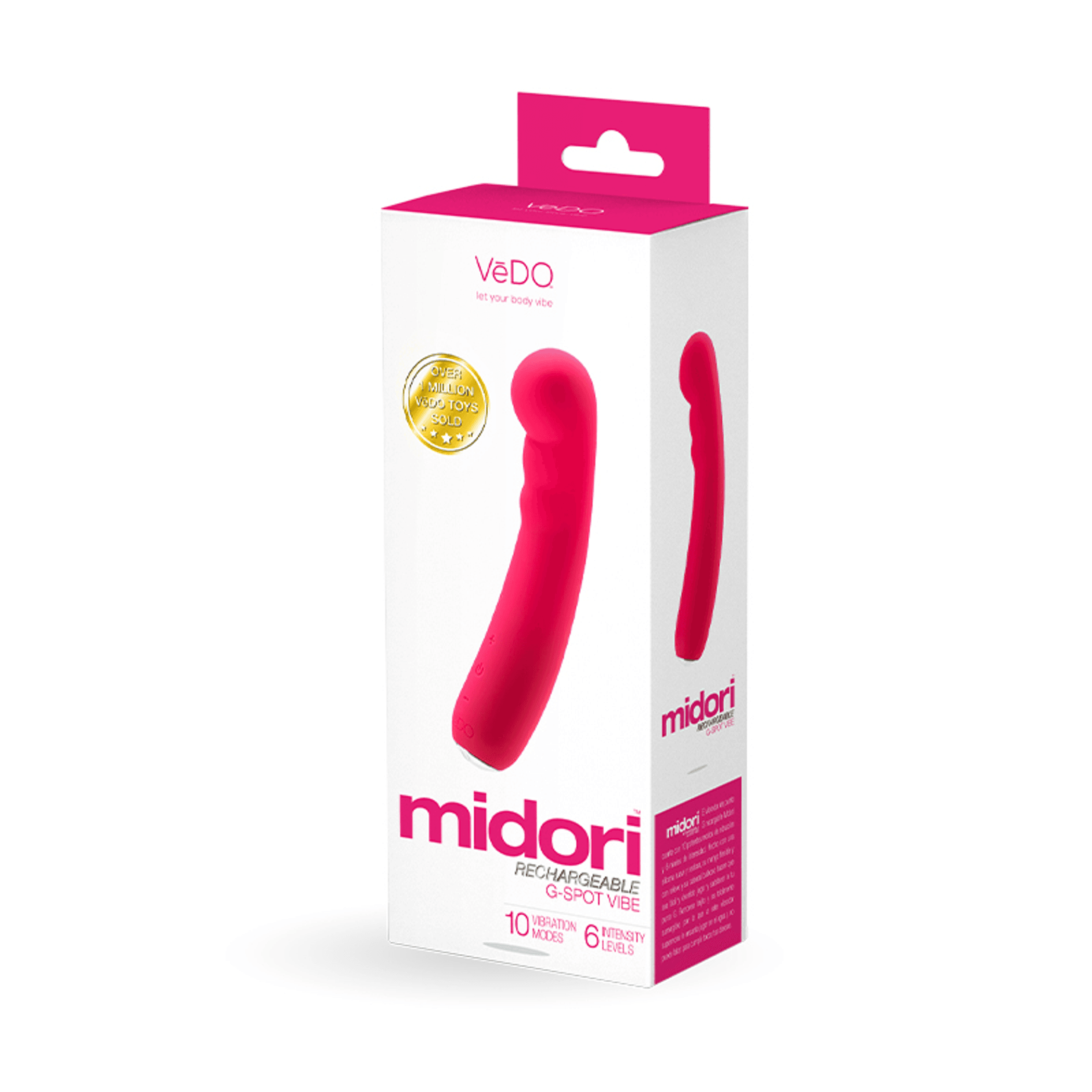 Vedo Midori Rechargeable G-Spot Vibe Foxy Pink