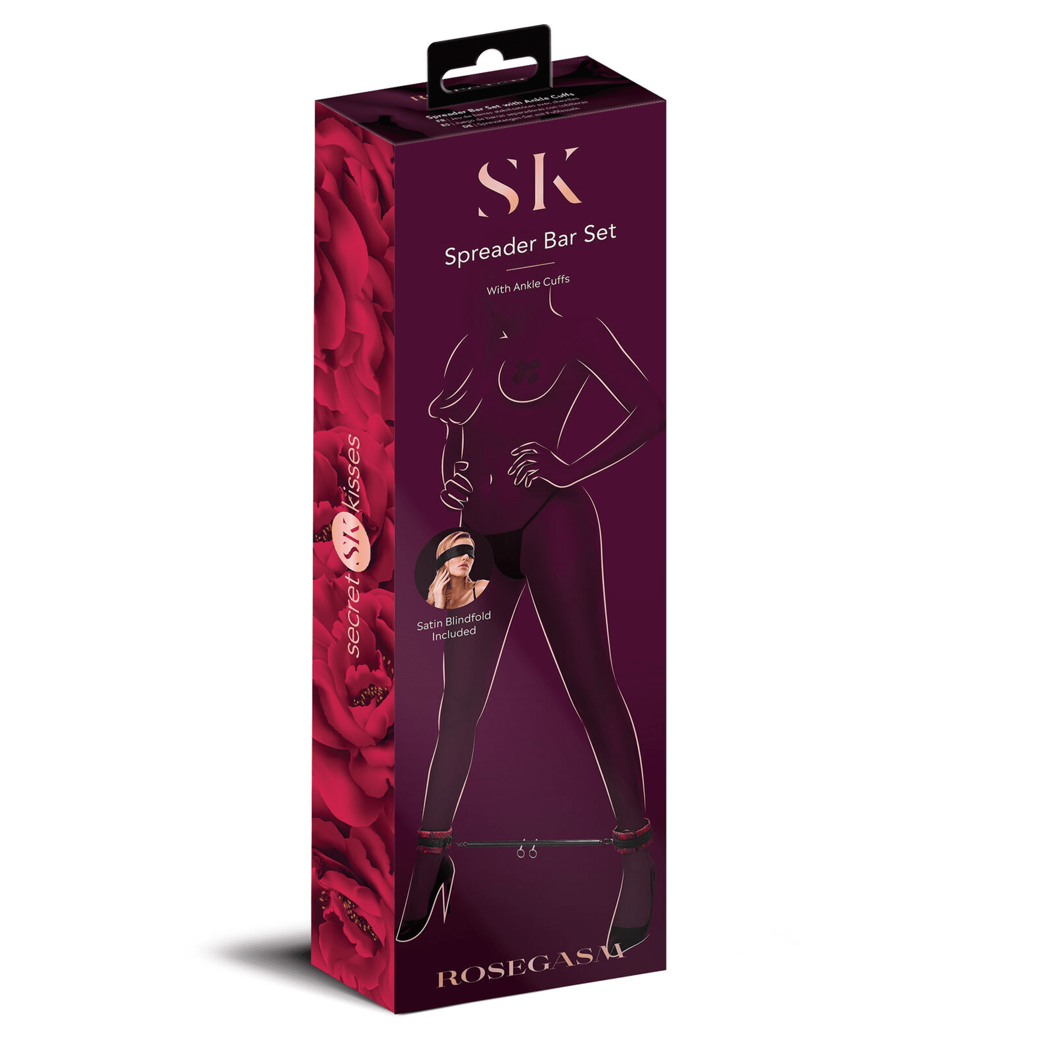 Rosegasm Spreader Bar Set with Ankle Cuffs