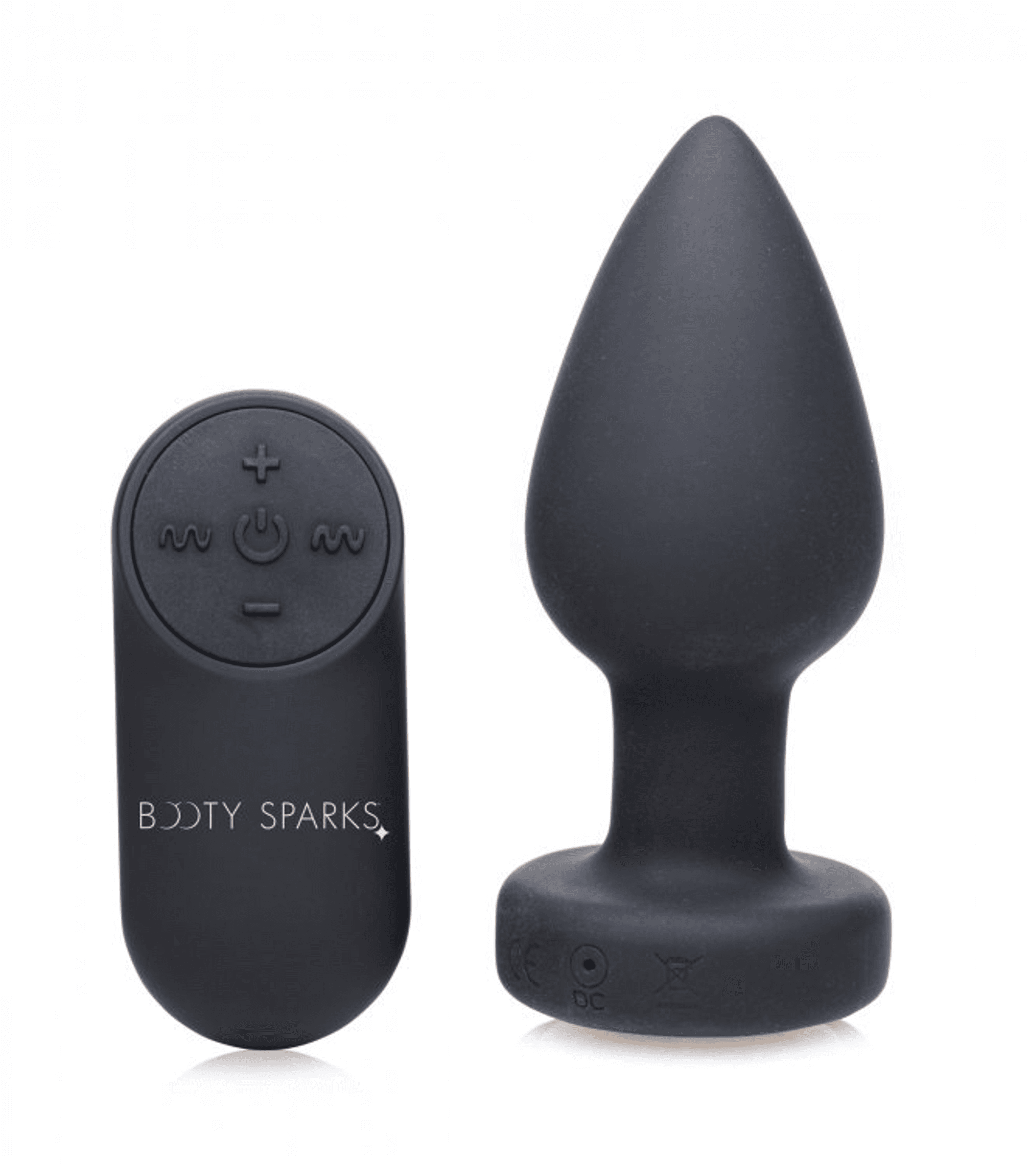 Silicone LED Vibrating Anal Plug - Medium