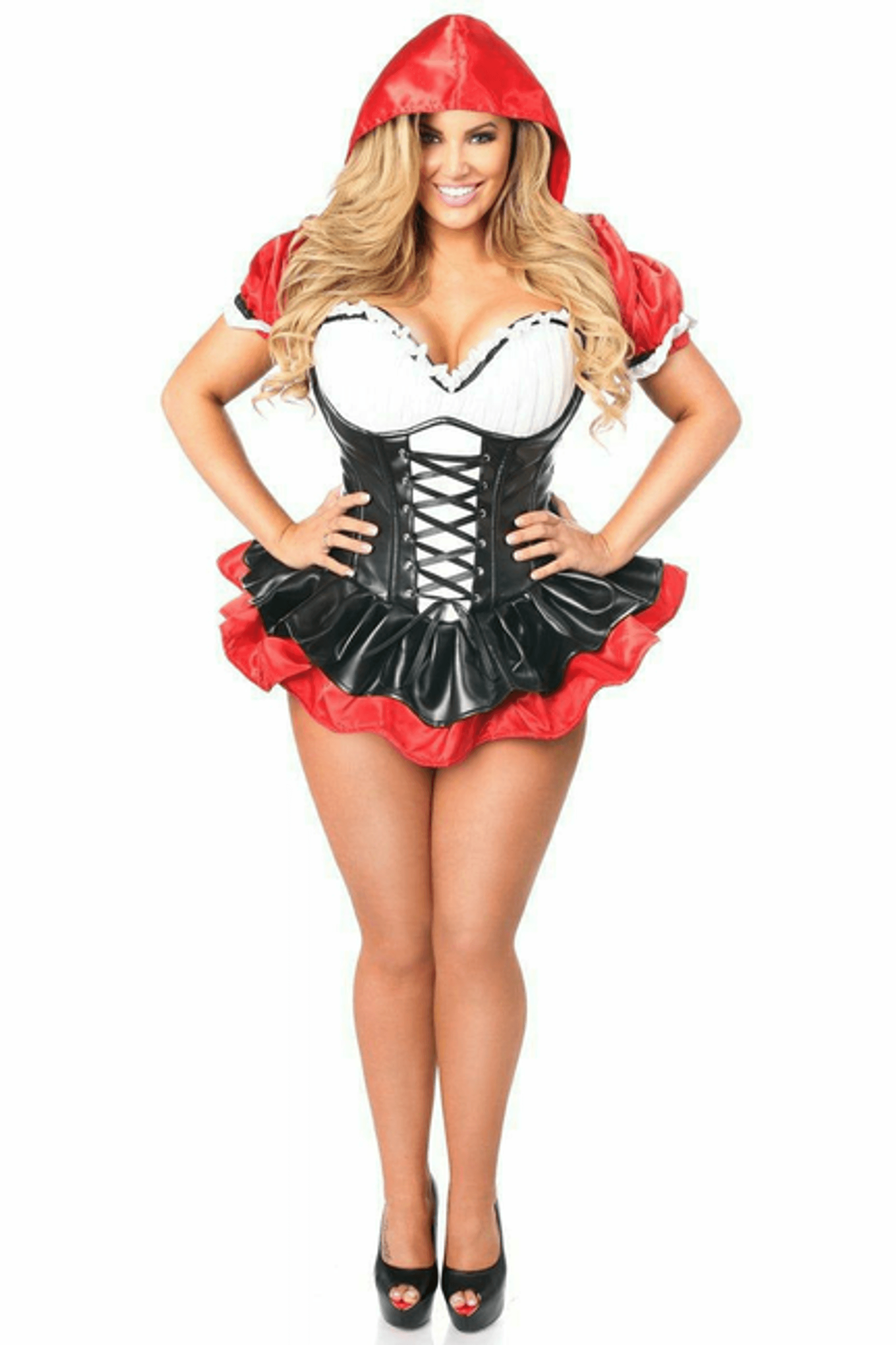 Premium Red Riding Hood Corset Dress Costume