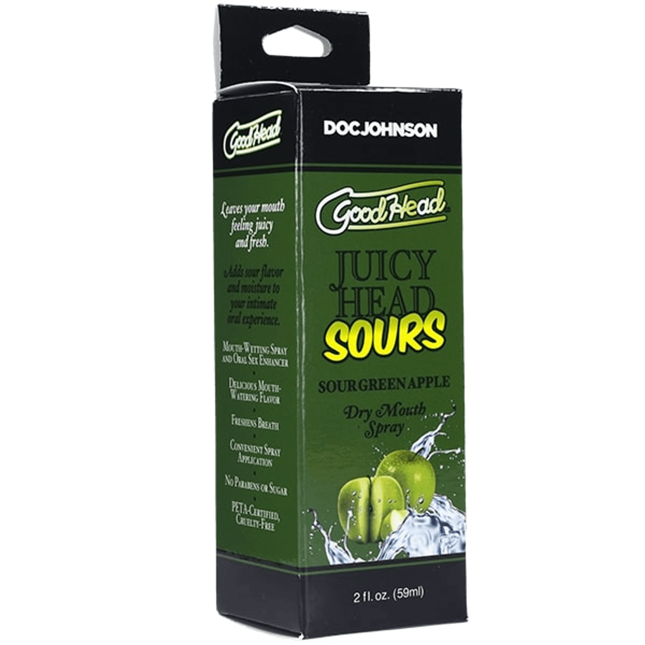 Juicy Head Sours Mouth Spray – Green Apple (2 oz)