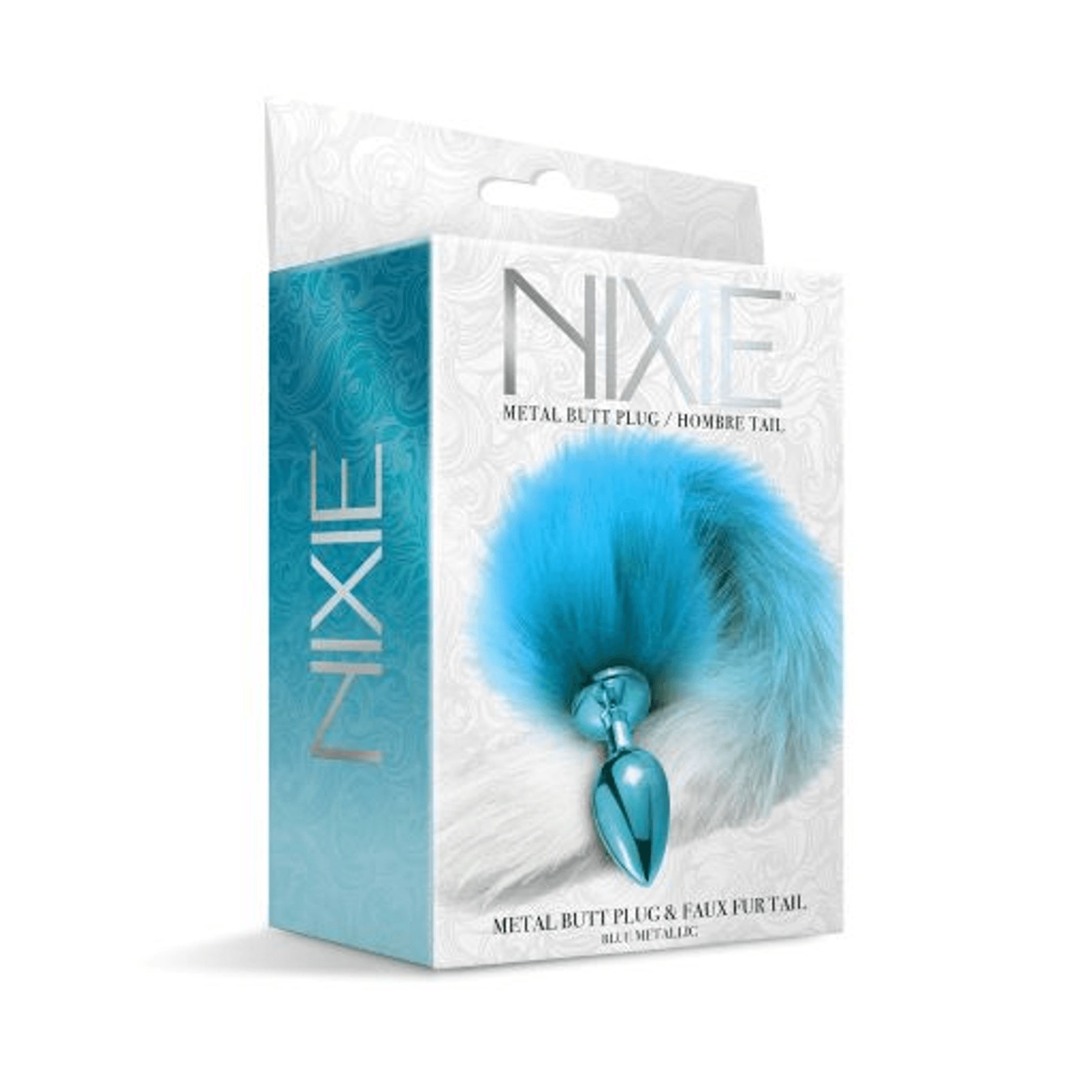 Nixie Metal Plug with Ombre Tail – Medium Blue Metallic