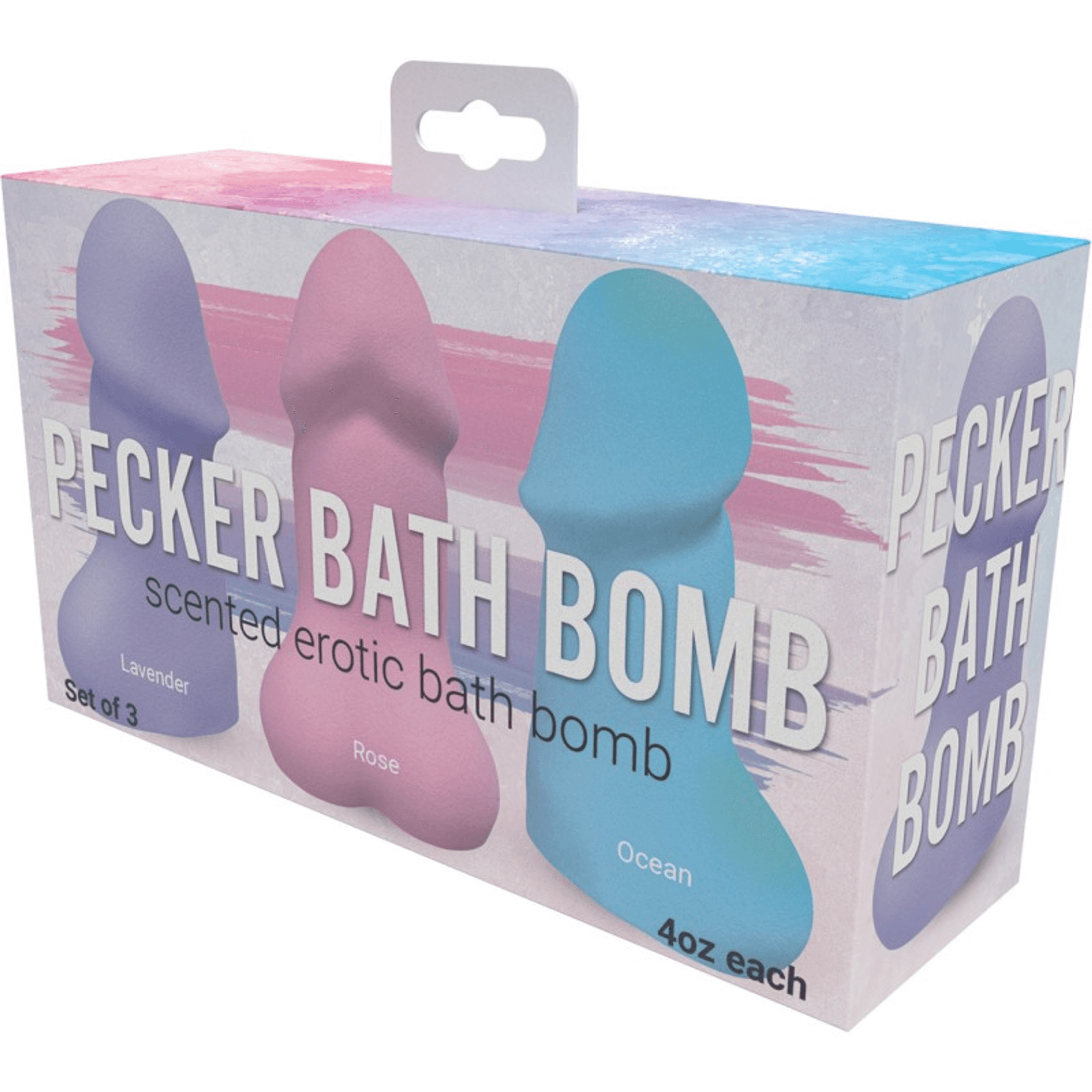 Pecker Bath Bomb 3-Pack Lavender Rose & Ocean