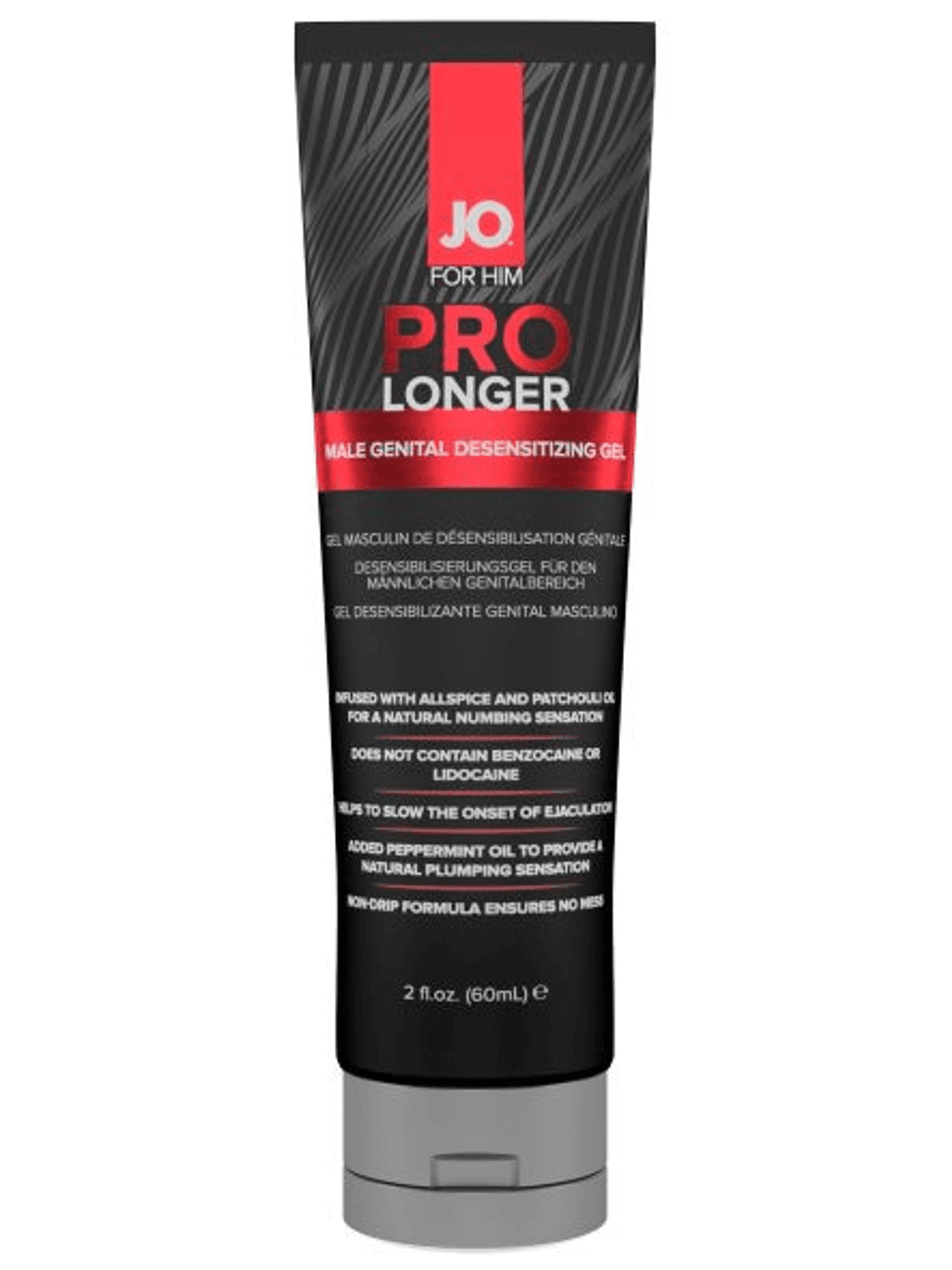 JO Prolonger Gel Desensitizer Benzocaine Free 2 Oz