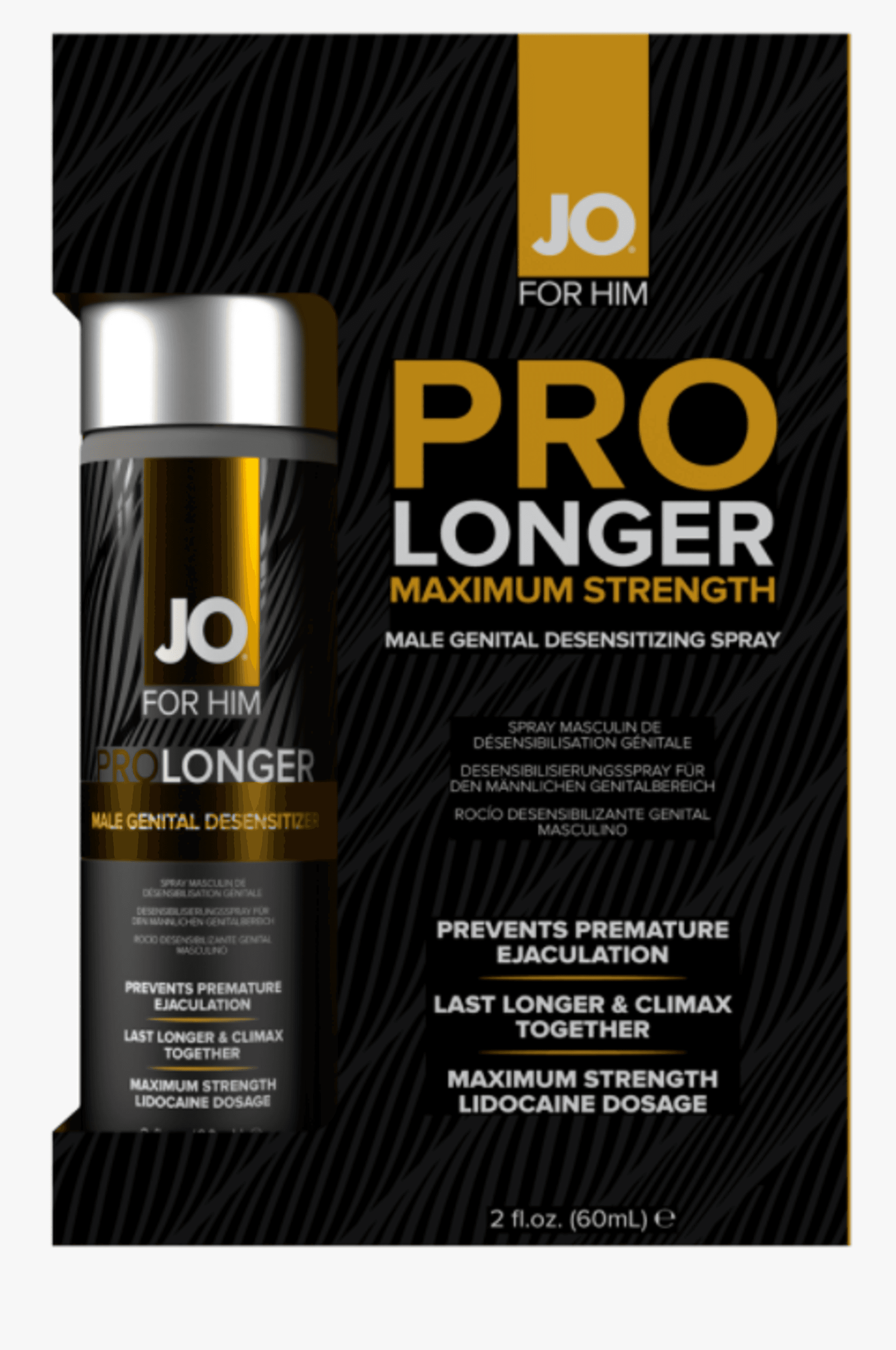 JO Prolonger Spray With Lidocaine | Desensitizing Spray 60ml