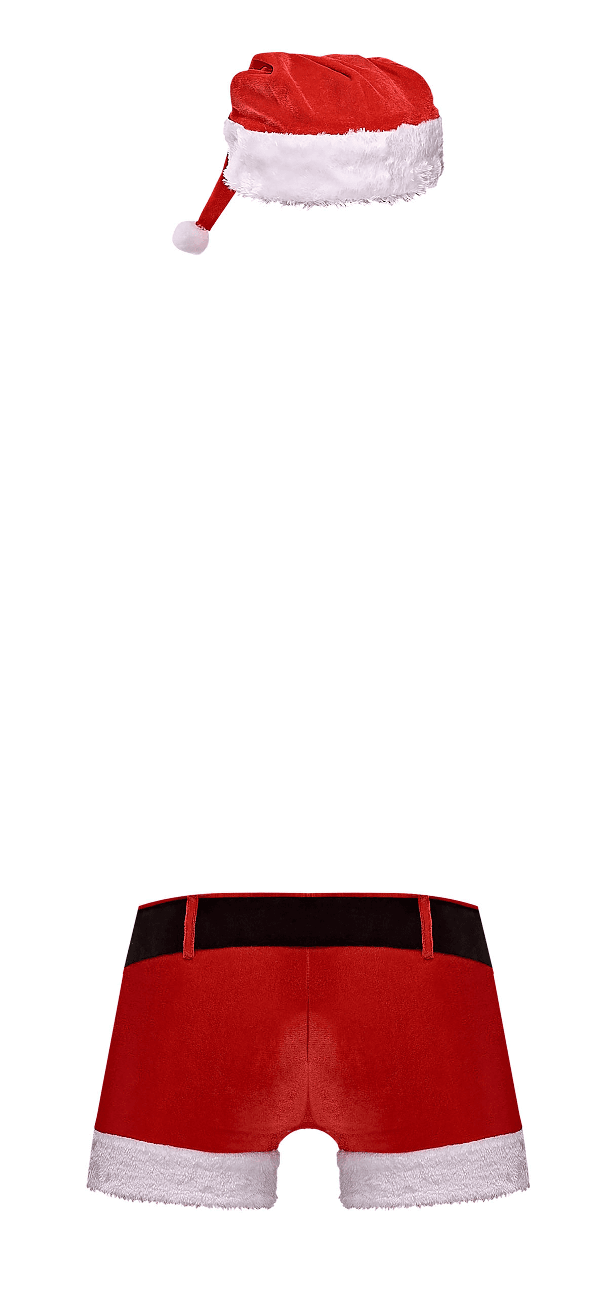 Red Holiday Cheeky Shorts - Men's Festive Wear L/XL