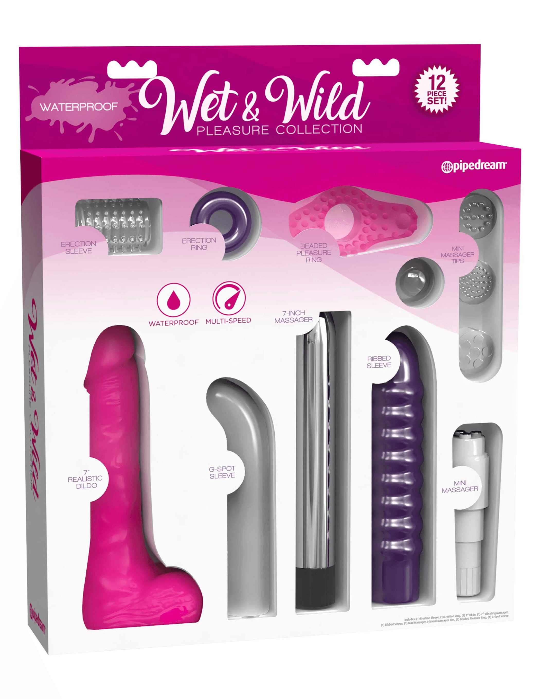 Pipedream Wet & Wild Pleasure Collection | Waterproof Kit