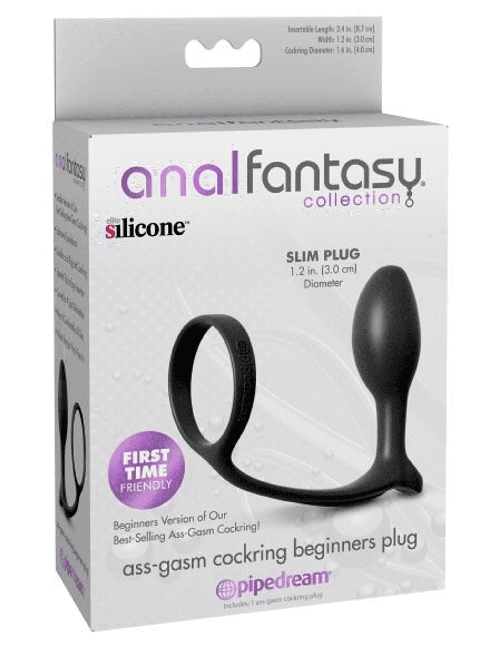 Anal Fantasy Ass Gasm Cock Ring & Beginner's Plug