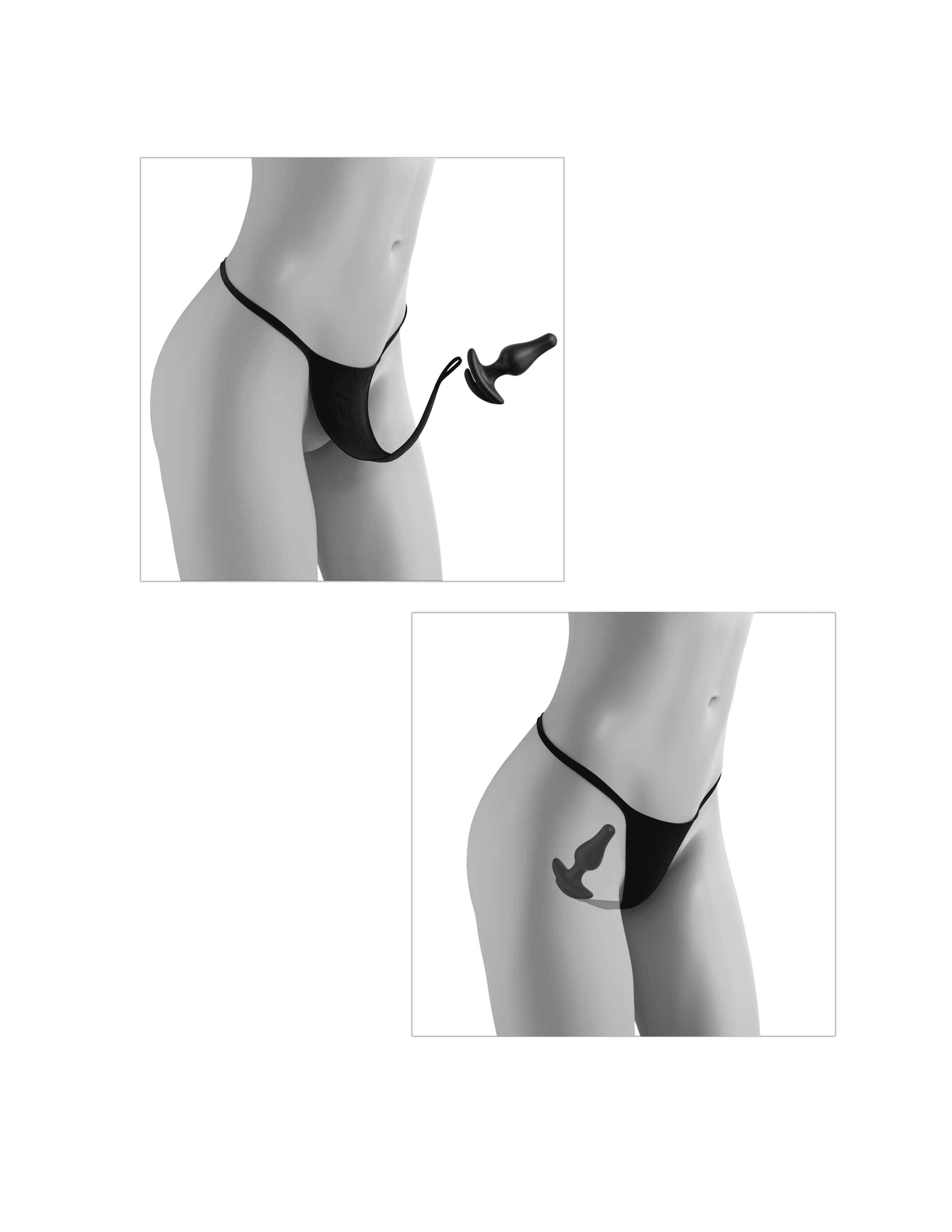 Bowtie Bikini Remote Control Vibrating Panties (XL-XXL)