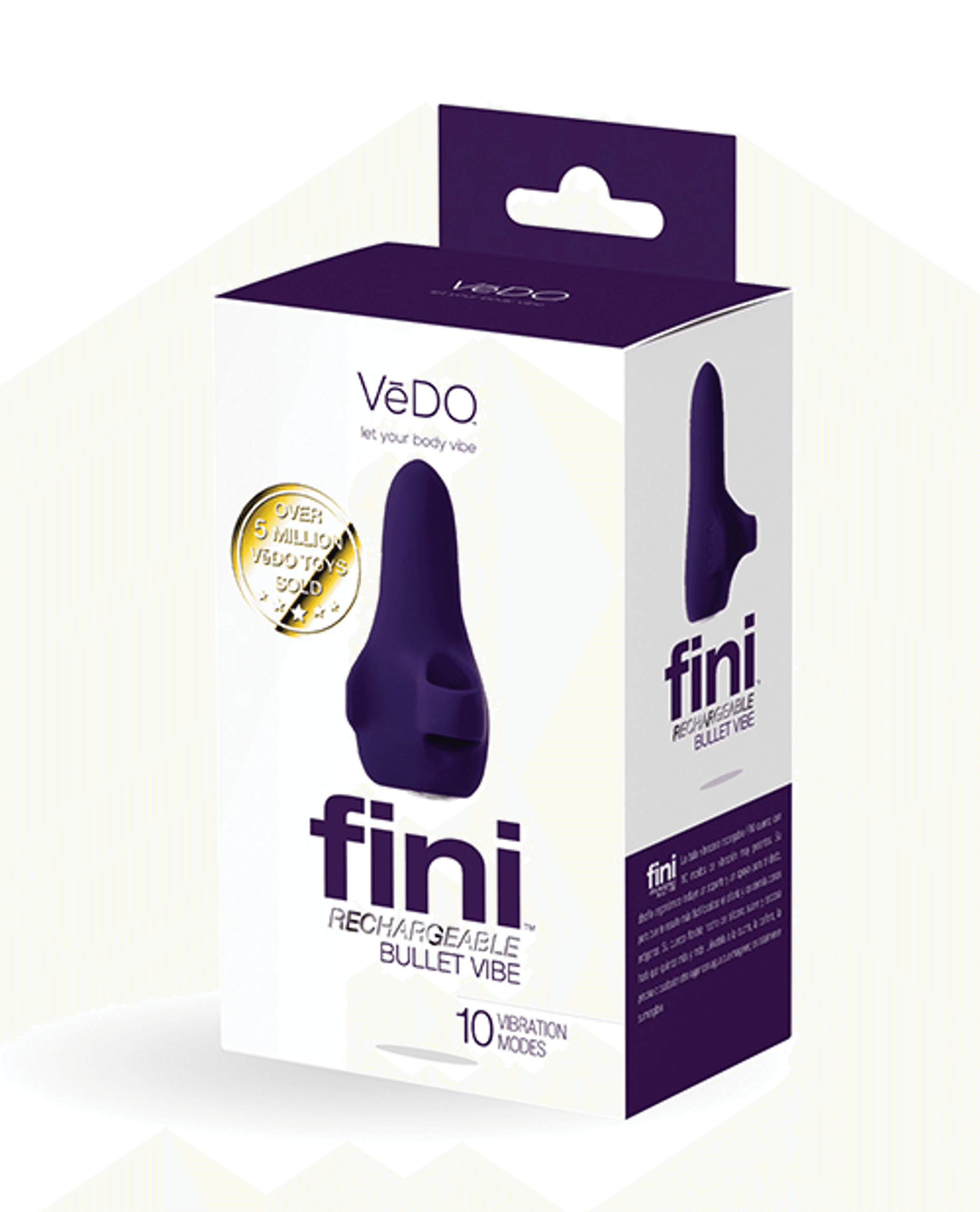 Fini Rechargeable Bullet Vibrator Purple