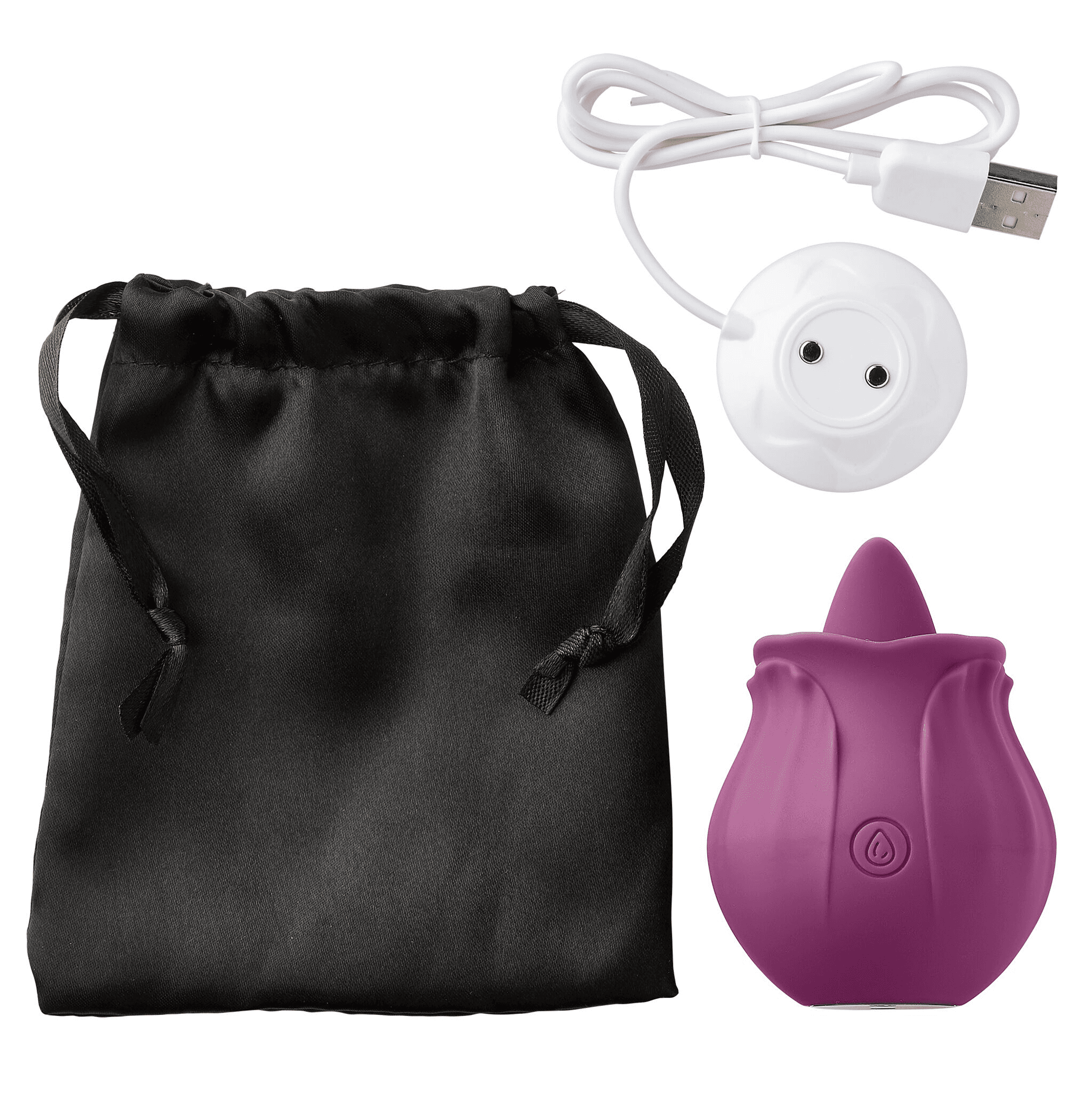 Cloud 9 Flutter Oral Tongue Stimulator, Plum