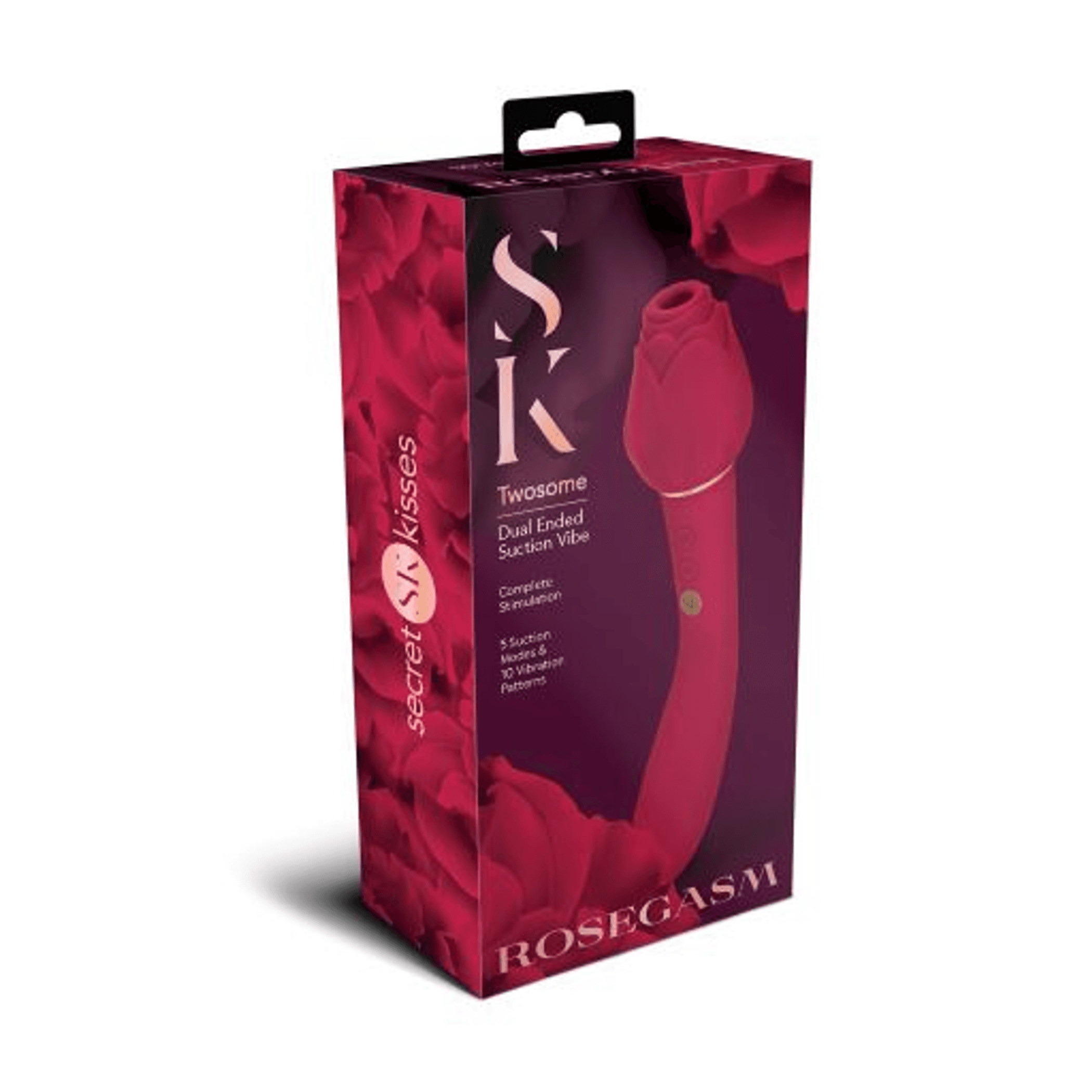 Secret Kisses Rosegasm Twosome Couples Vibrator