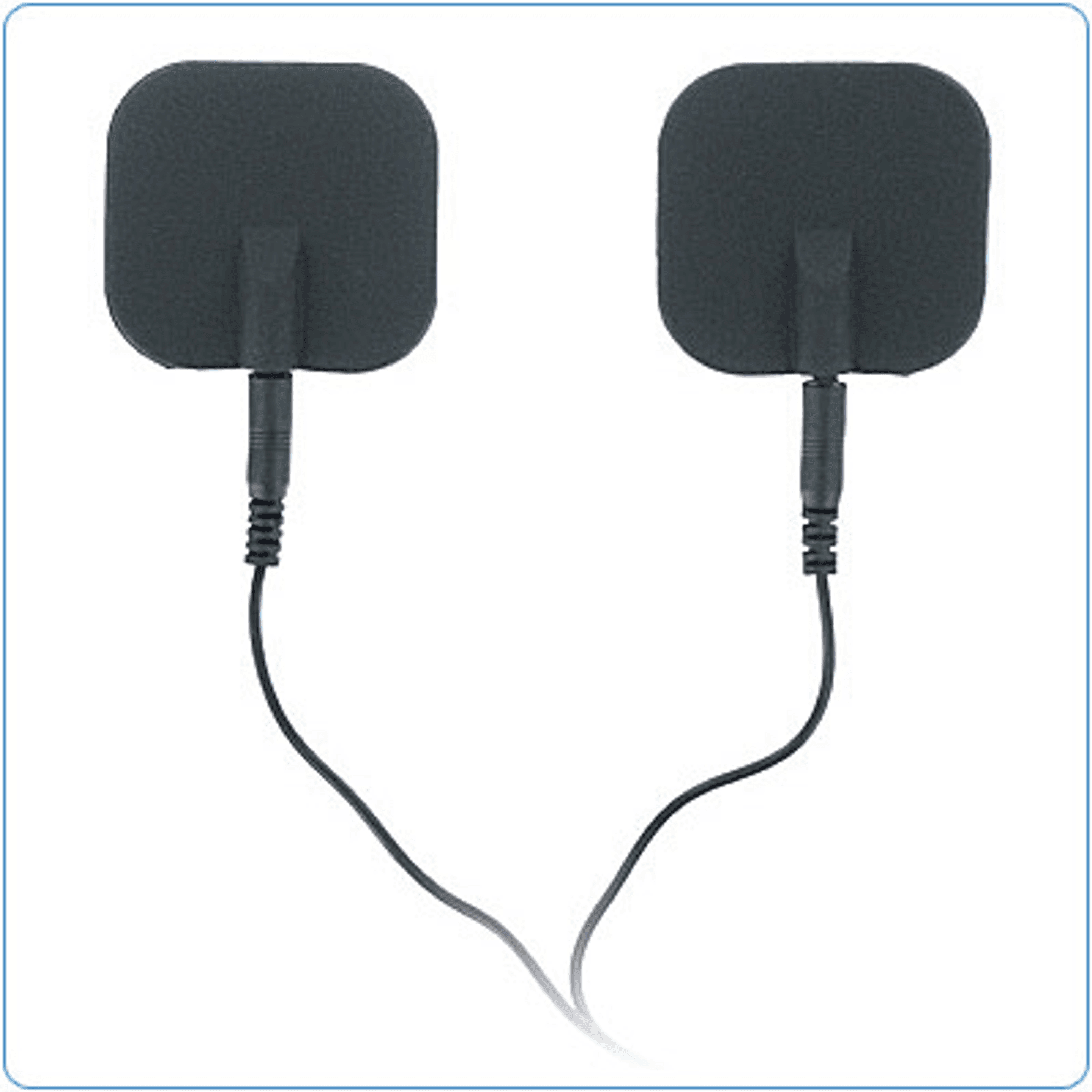 Zeus Electrosex Black Adhesive Silicone Pads Pair